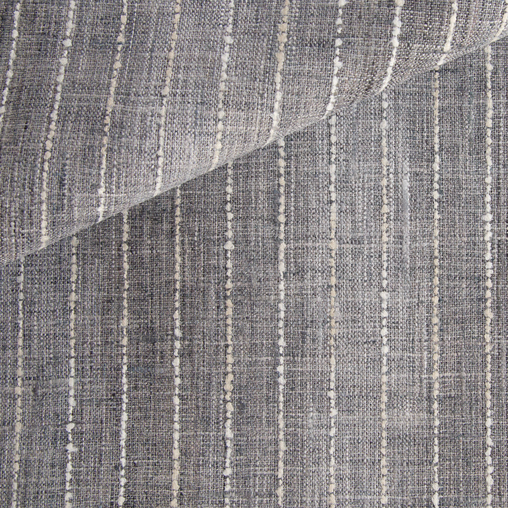 REMNANT Hyden Stripe Stone Grey 90 - Premium Home Decor Fabric for Curtains, Upholstery & DIY Projects