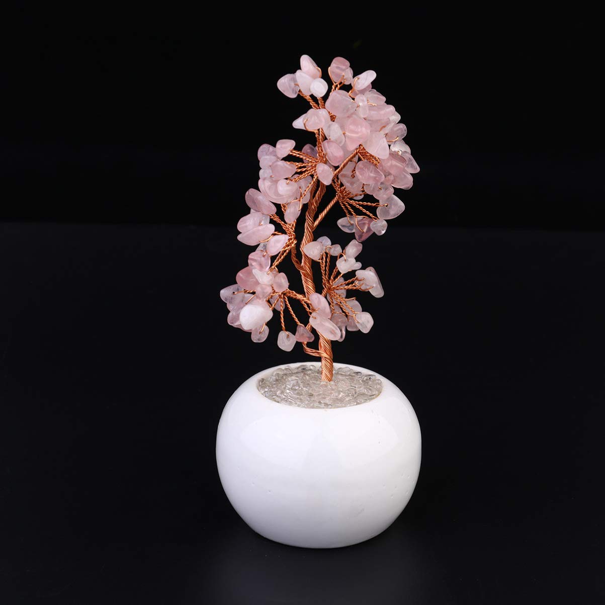 Lucky Citrine Money Tree Bonsai - Feng Shui Crystal Gemstone Desktop Decor for Home & Office, Perfect for Wealth Attraction & Positive Energy