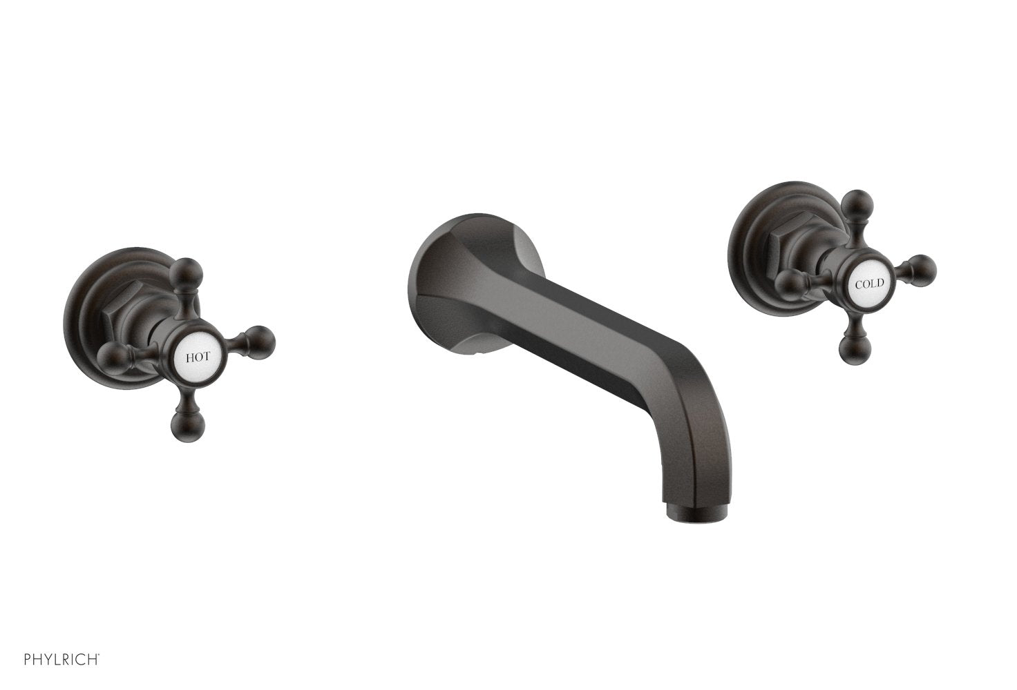 HEX TRADITIONAL Wall Mounted Lavatory Sink Set 500 11 - Perfect for Bathroom, Powder Room, and Guest Bathroom Decor
