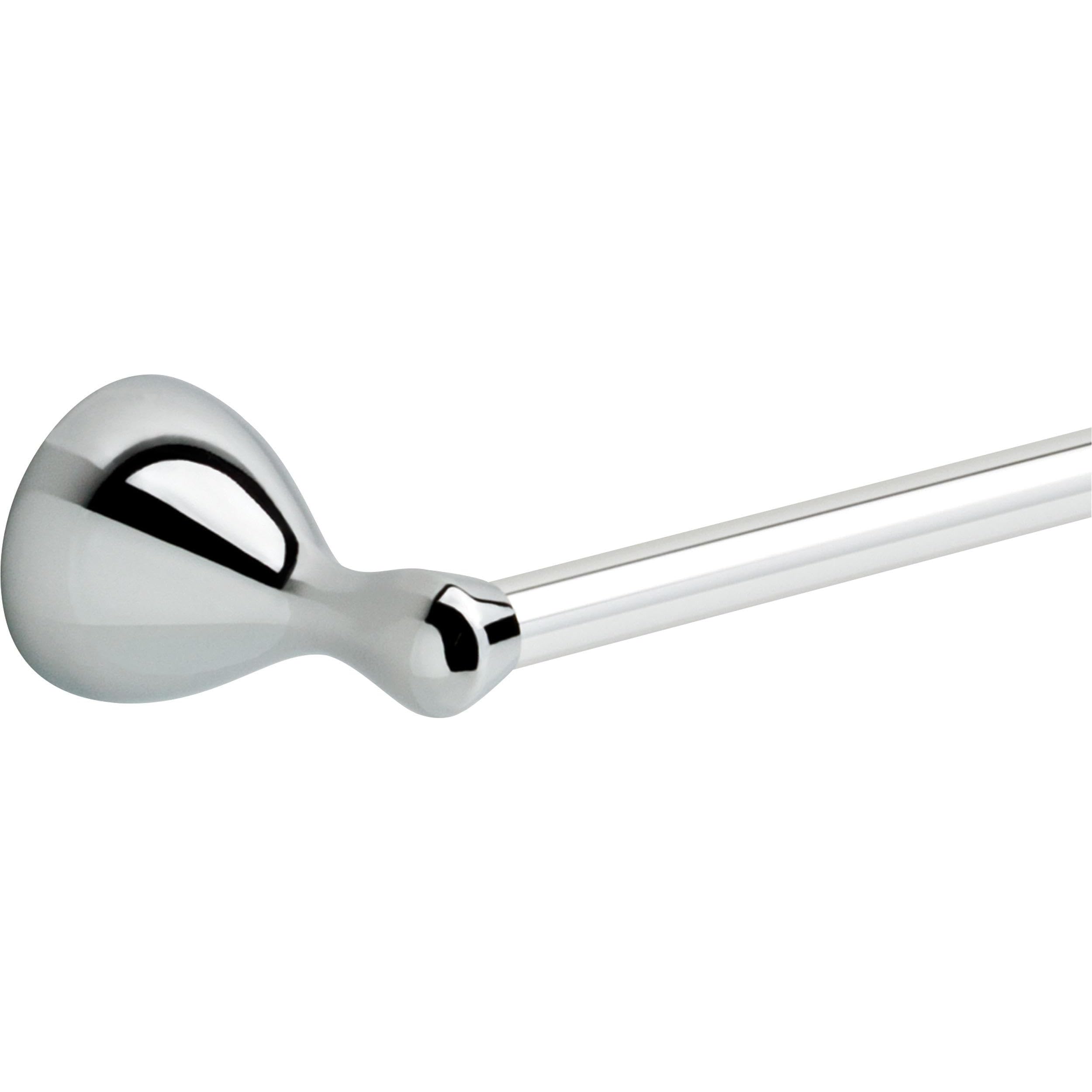 Delta Foundations 24-Inch Polished Chrome Wall Mounted Towel Rack - Bathroom Hardware Accessory (1-Pack) | Perfect for Small Bathrooms, Powder Rooms & Laundry Areas