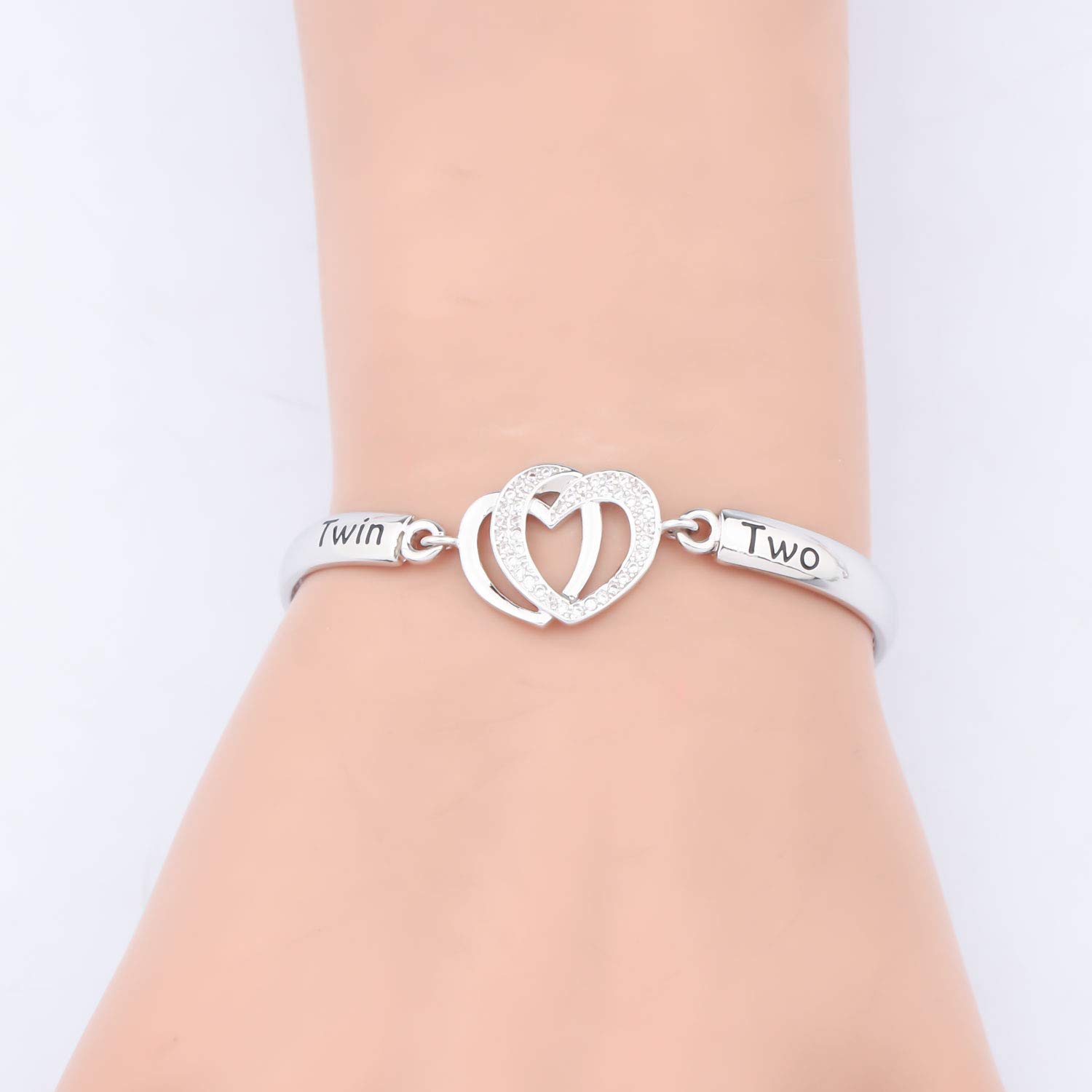 Gzrlyf Twin Bracelets Set - Matching Sister Jewelry for Twins, Best Friend Gifts for Women - Perfect for Birthdays, Anniversaries & Special Occasions