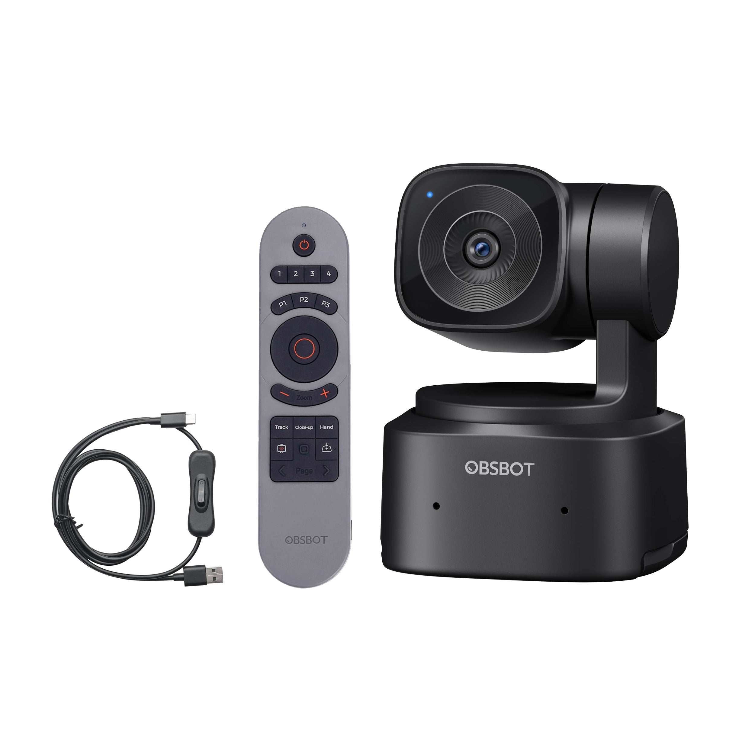 OBSBOT Tiny SE AI-Powered HD Webcam with Remote Control - 1080p Auto-Tracking Web Camera for Zoom Meetings, Live Streaming & Video Conferencing (Perfect for Home Office, Gaming & Online Classes)