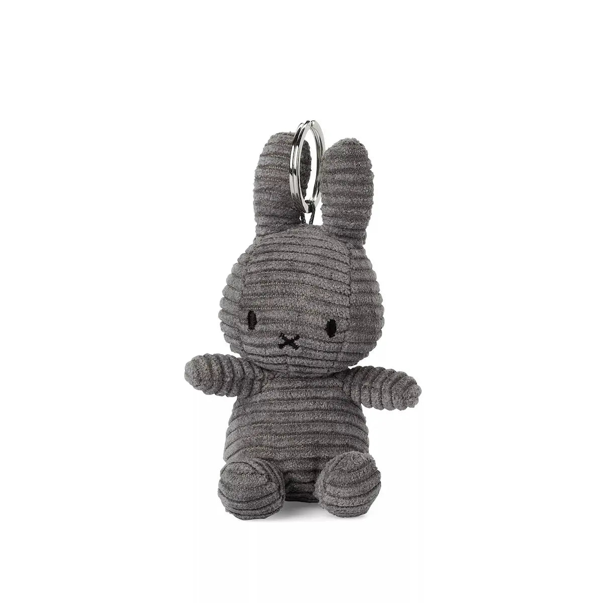 Cute Miffy Corduroy Keychain - Adorable Rabbit Plush Keyring for Bags, Backpacks & Gifts - Perfect for Kids, Teens & Anime Fans