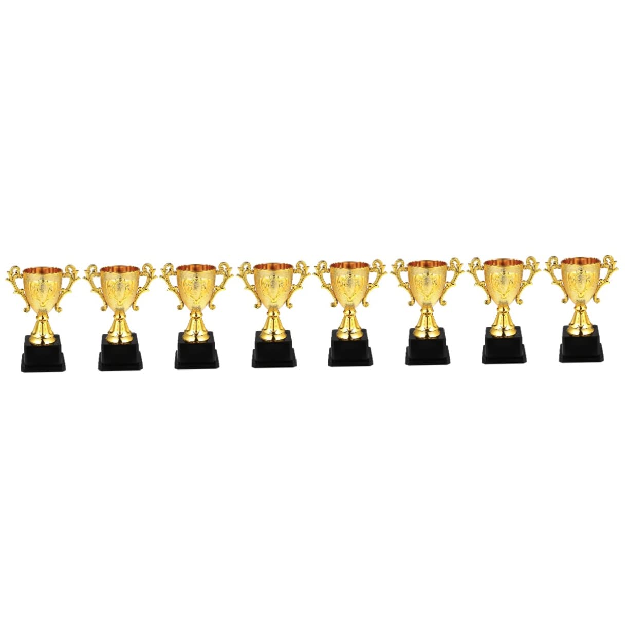 BESPORTBLE 8-Piece Trophy Set for Kids - Award Medals, Basketball Competition Prizes, Reusable Plastic Sports Decor | Perfect for School Events, Birthday Parties & Sports Day Celebrations