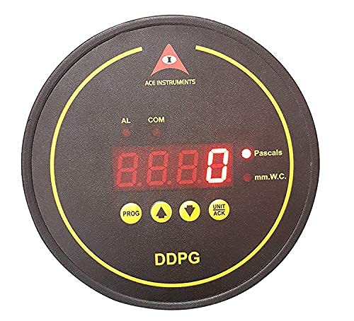 Room Pressure Monitor with Calibration Certificate - Accurate Air Pressure Gauge for Laboratories, Cleanrooms & HVAC Systems