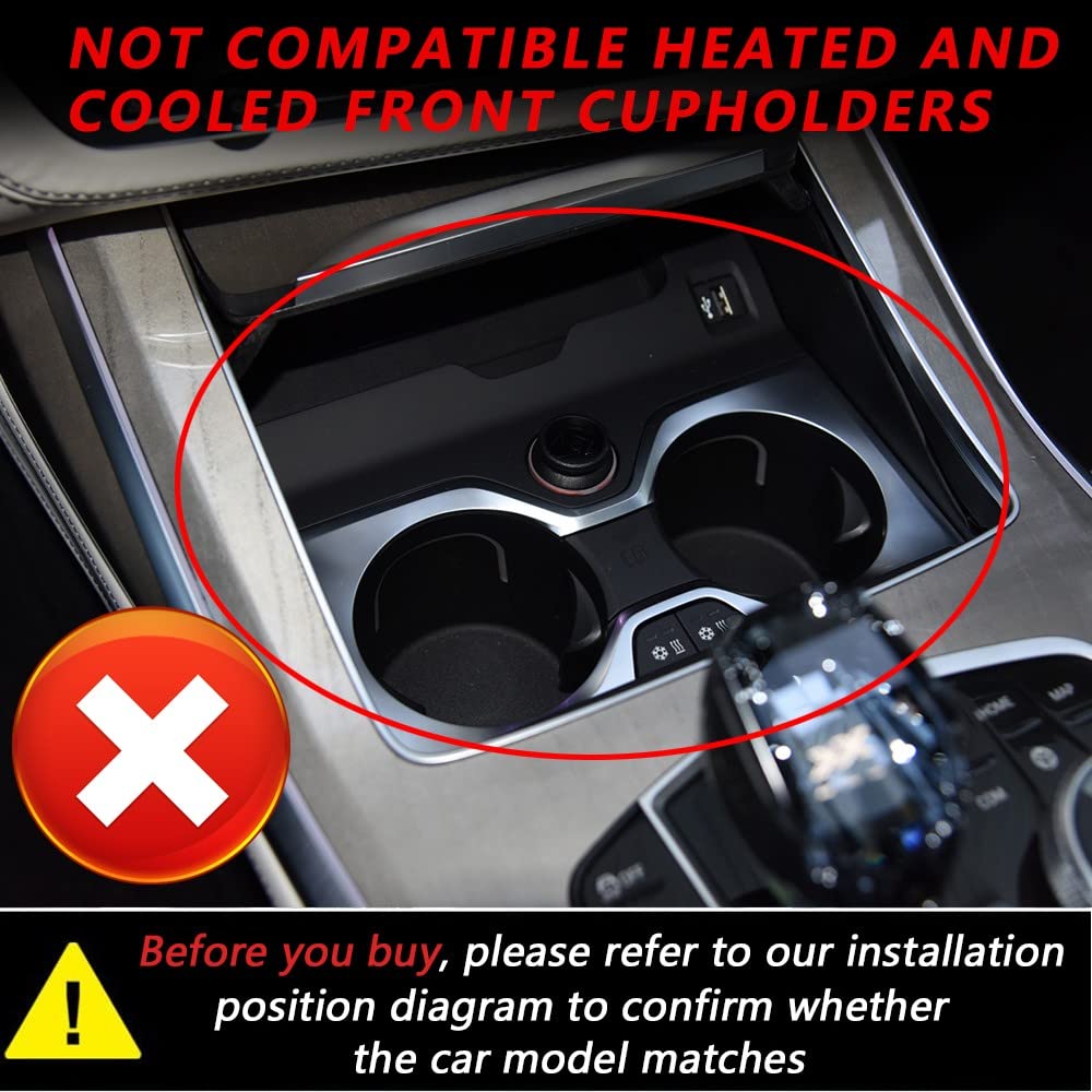 Wireless Car Charger for BMW X5 X6 X5M X6M (2020-2022) - 15W Qi Fast Charging Pad with NFC Support | Center Console Accessory Panel | Perfect for Road Trips & Daily Commutes
