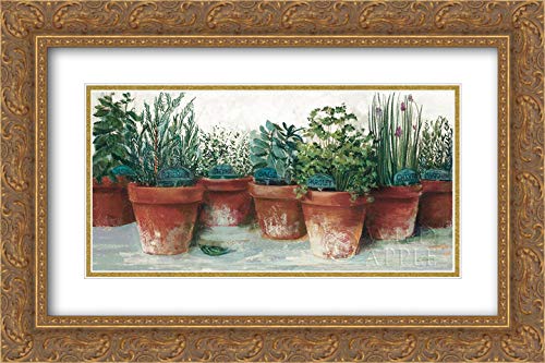 Gold Ornate Wood Frame with Double Matting