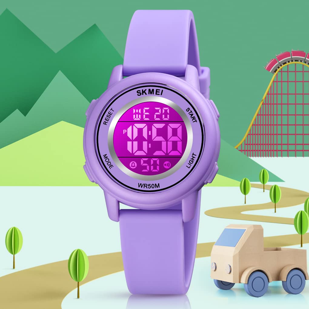 MASTOP LED Digital Sports Watch with Stopwatch, Calendar, 5Bar Waterproof - Multifunctional Wristwatch for Running, Swimming & Outdoor Activities