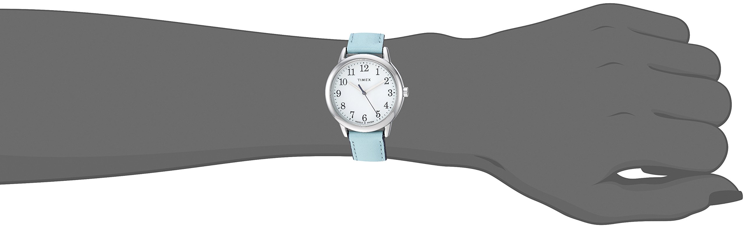 Timex Women's Easy Reader Watch - Classic Analog Leather Strap Wristwatch with Indiglo Light-Up Dial | Perfect for Work, Casual Wear & Everyday Use