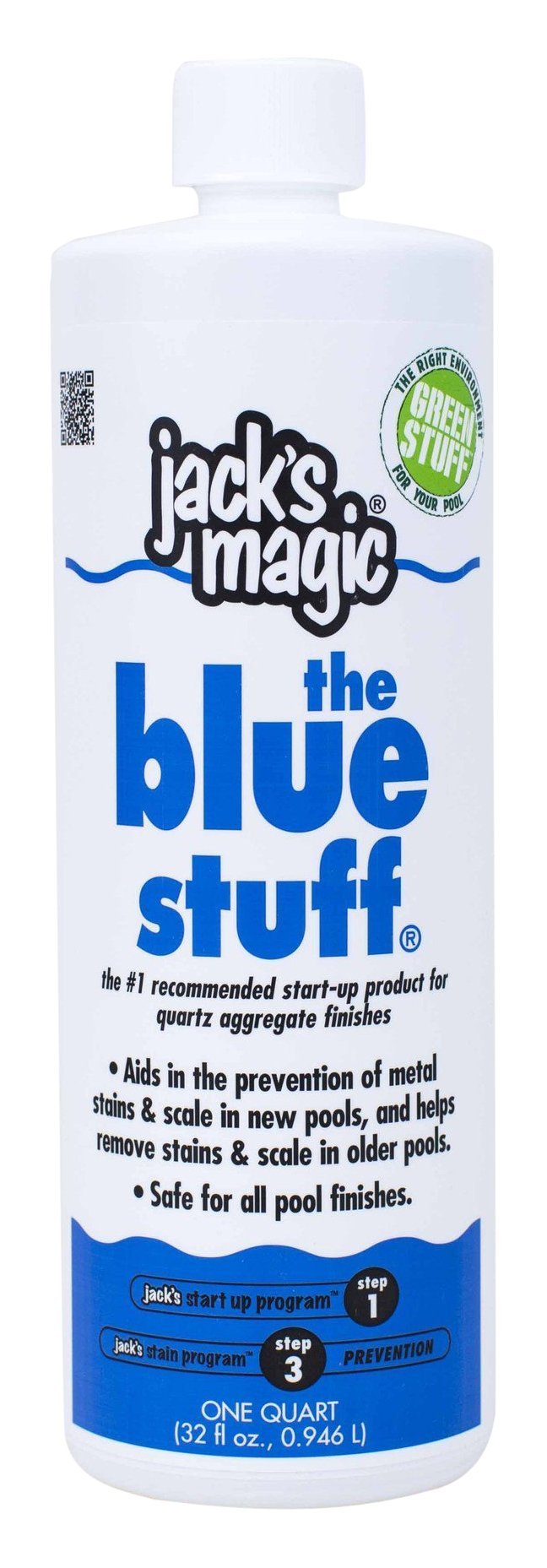 Jack’s Magic Blue Stuff - Premium Pool & Spa Stain Remover for Crystal Clear Water | Perfect for Swimming Pools, Hot Tubs & Fountains