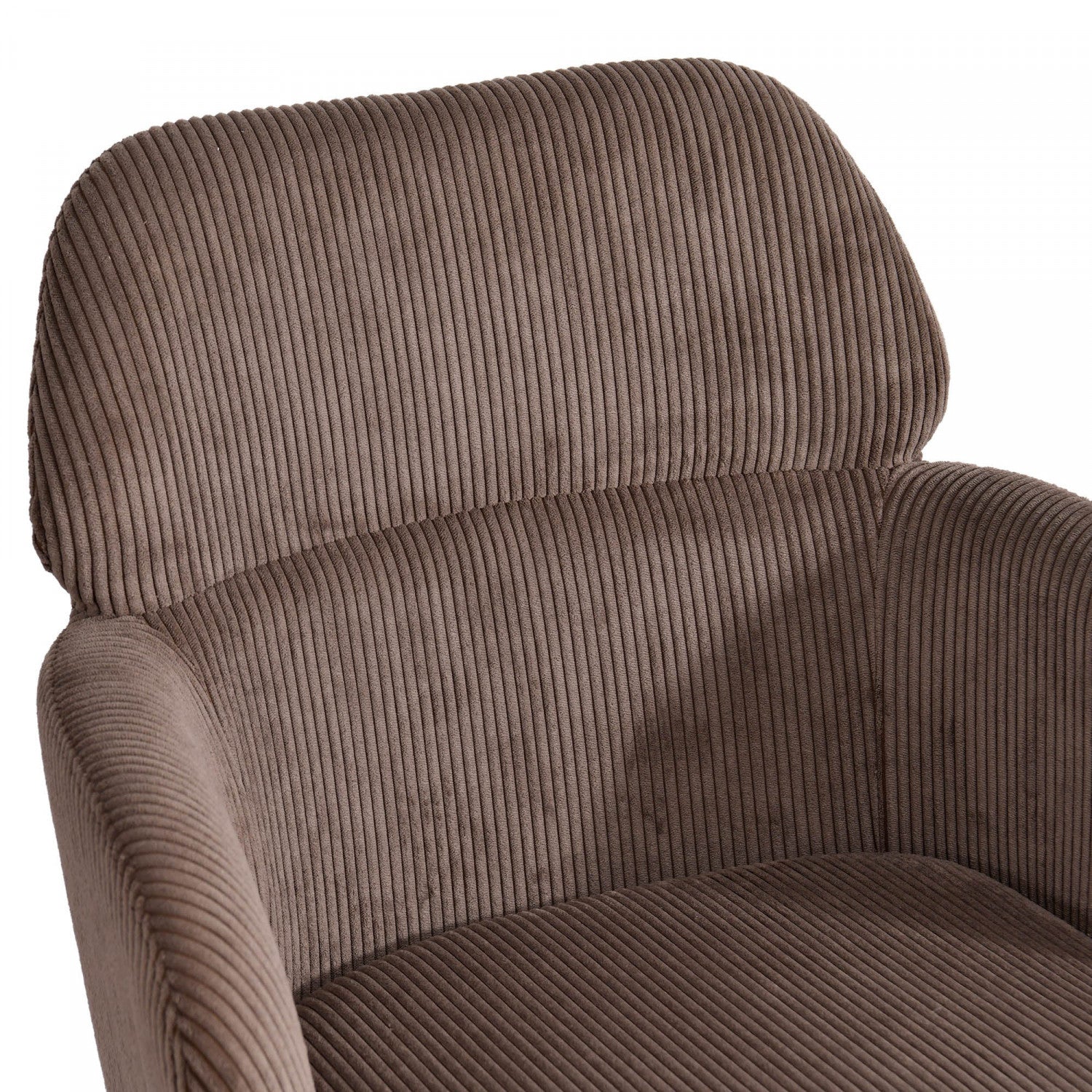 Premium Celon Counter Stool Set of 2 - Soft Corduroy Upholstery in Warm Brown - Perfect for Kitchen Islands, Breakfast Bars & Home Decor