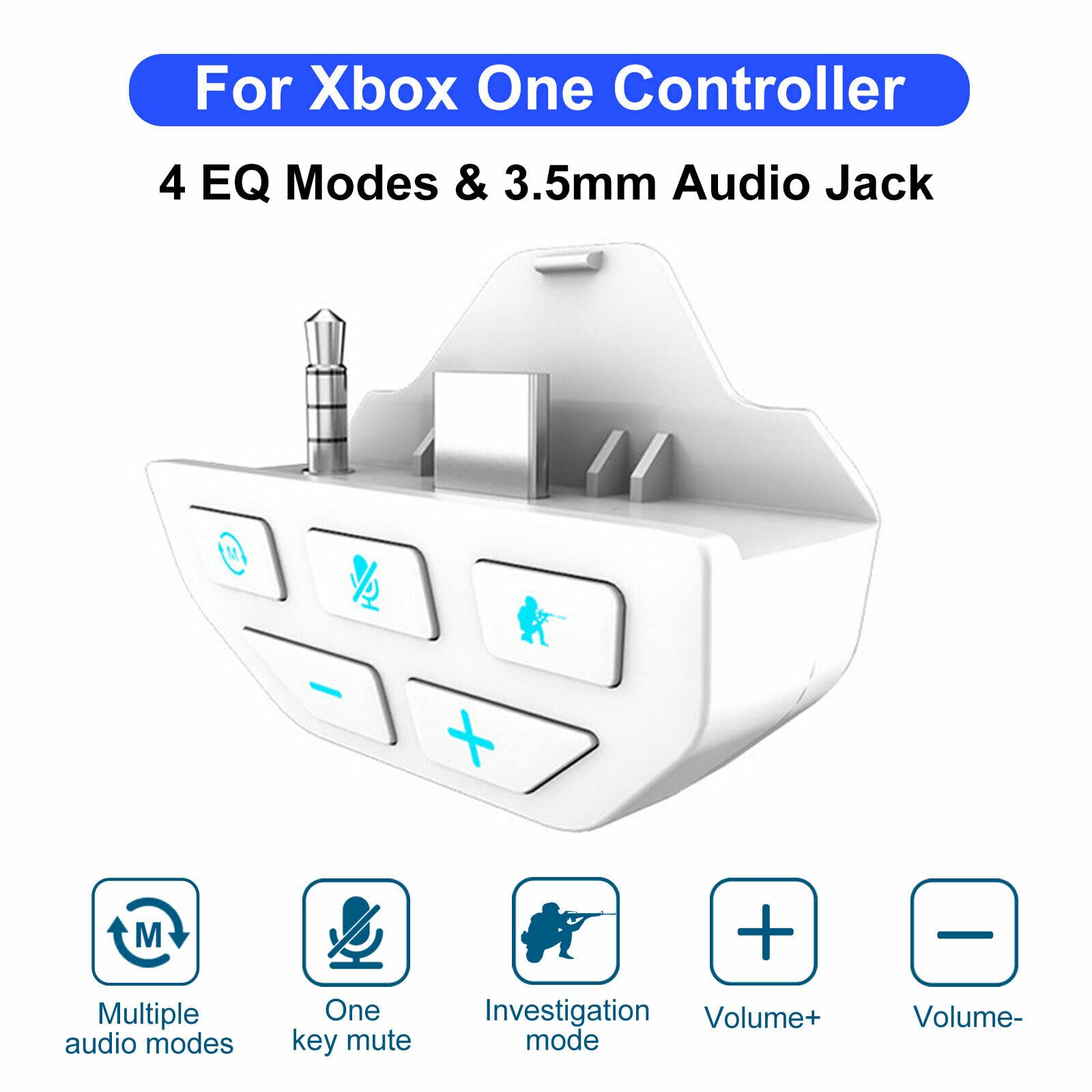 Wireless Audio Adapter for Xbox One Controller - 3.5mm Stereo Headset Converter Set | Perfect for Gaming, Streaming & Hands-Free Calls