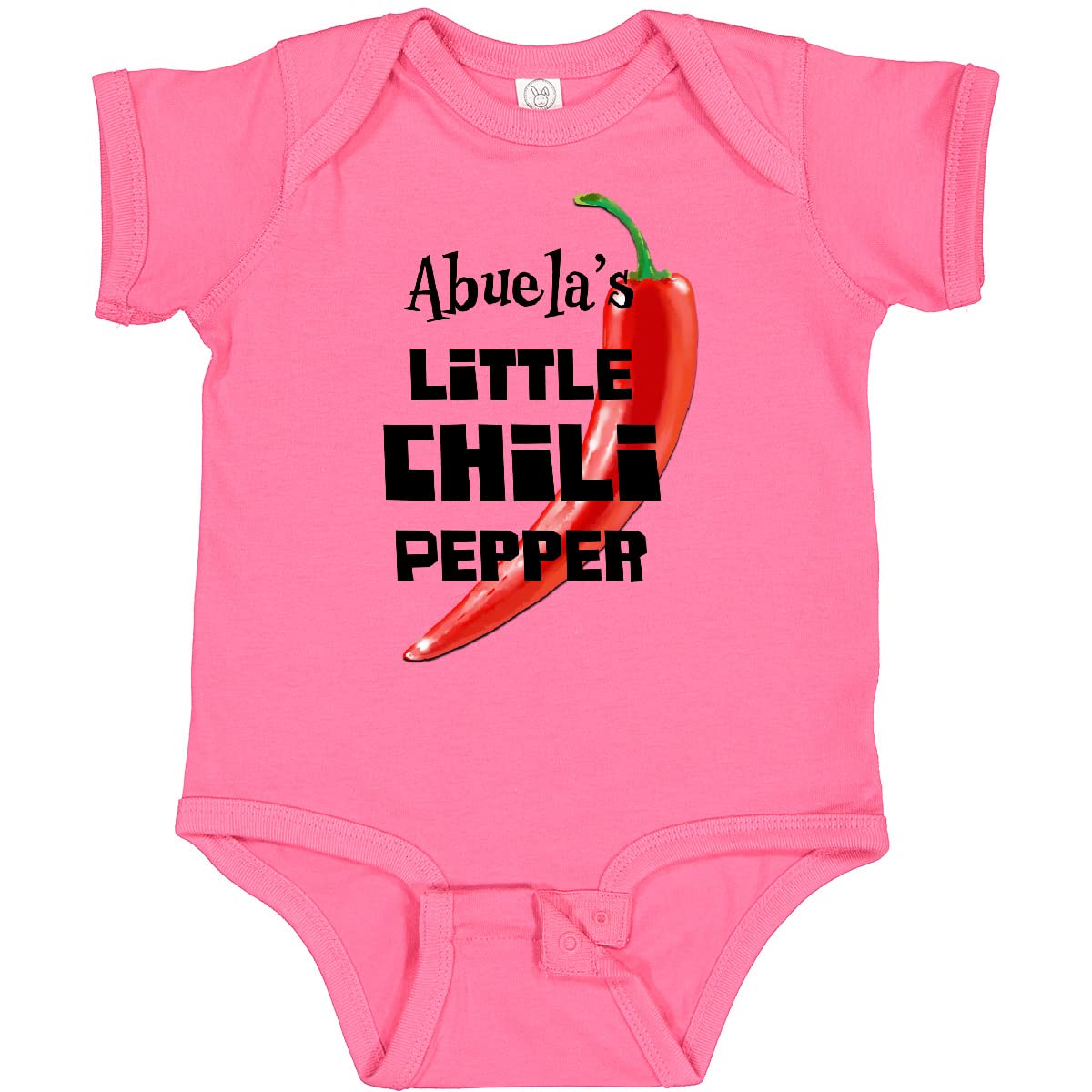 Inktastic Abuela's Little Chili Pepper Baby Bodysuit - Cute Hispanic-Themed Infant Onesie for Grandparents Day, Family Photos & Cultural Celebrations