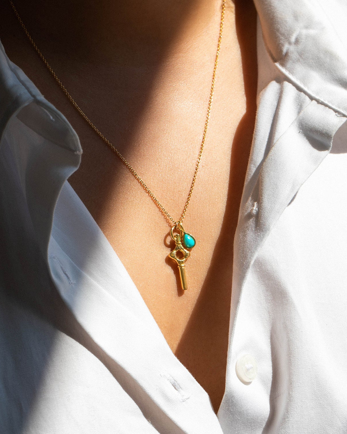 Turquoise Small Teardrop Gem Charm Pendant - Natural Stone Jewelry for Necklace Making, DIY Crafts & Boho Fashion Accessories | Perfect for Gift Giving, Layering & Everyday Wear