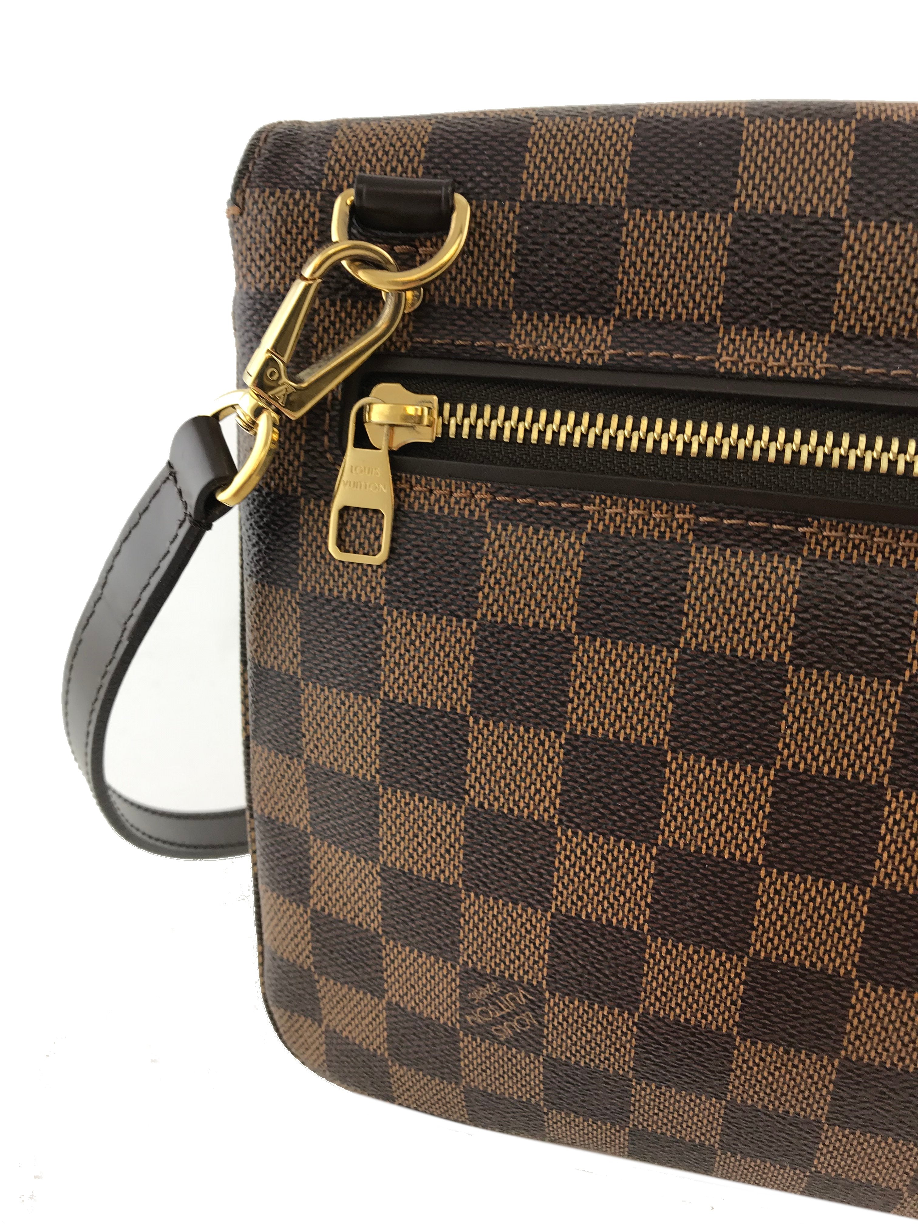 Authentic Louis Vuitton Damier Ebene Hoxton GM Shoulder Bag - Luxury Designer Handbag for Women | Perfect for Work, Travel & Everyday Use