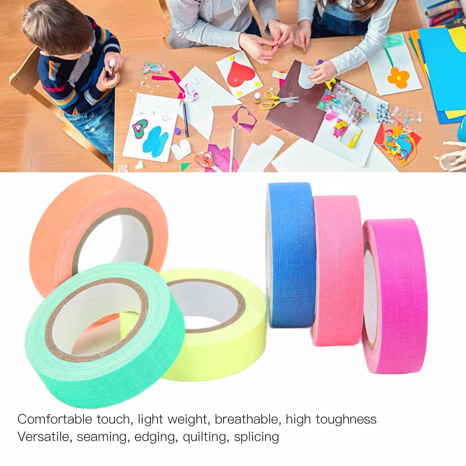 6Pcs Mixed Color Cotton Ribbon Bias Tape - 1/2 Inch Folded Bias Binding for Sewing, Quilting & DIY Crafts - Perfect for Gift Wrapping, Masking & Fabric Edging - High Quality Cotton Tape for Professional & Home Use