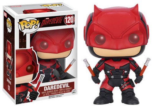 Funko Pop Marvel: Daredevil TV Series Red Suit Action Figure Collectible - Perfect for Marvel Fans, Superhero Collectors, and Home Office Display