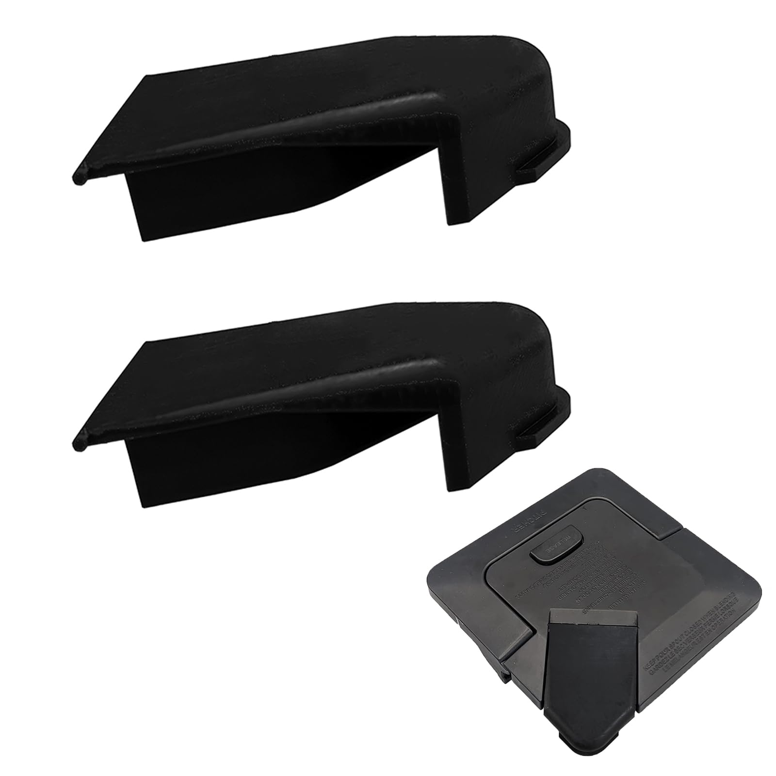2PCS Spout Cover for Ninja Blender Lid - Replacement Parts for Ninja Blender 72 oz Pitcher - Compatible with NJ600-NJ602 & BL500-BL781 - Perfect for Smoothie Making & Food Processing - Durable Blender Accessories (Black)