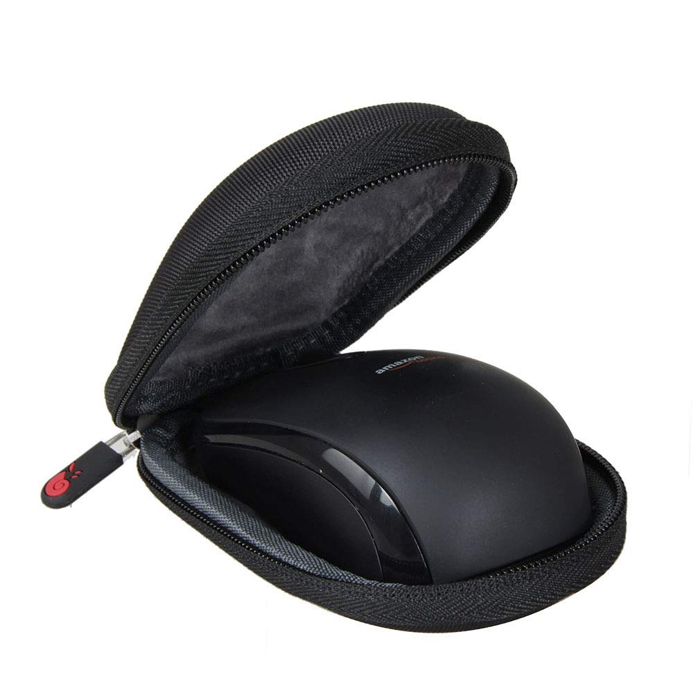 Hermitshell Protective Travel Case for Amazon Basics 2.4GHz Wireless Optical Mouse MGR0975 - Durable Hard Shell Storage Pouch for Computer Mouse, Perfect for Office, Travel, and Home Use (Black)