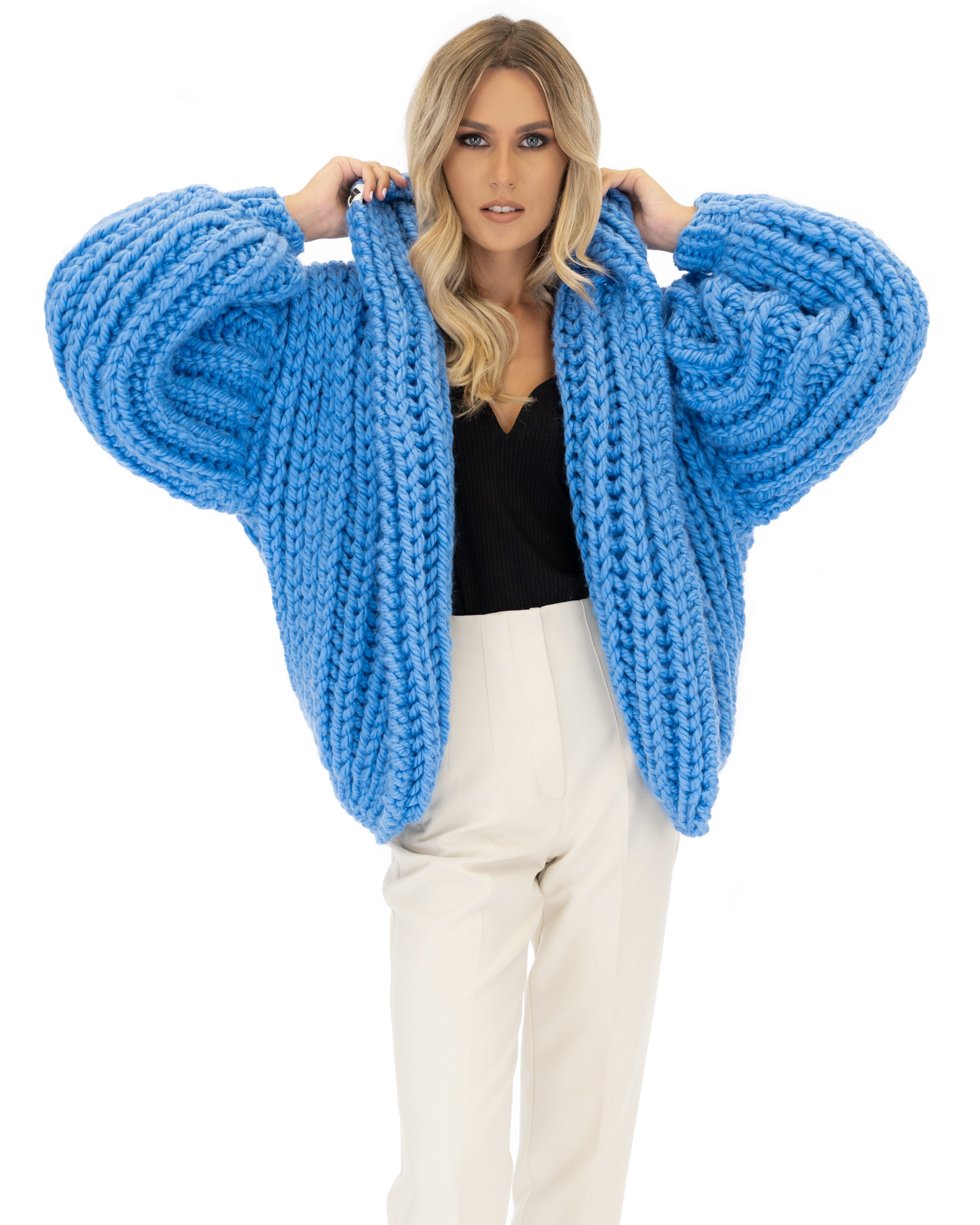 Stylish Hooded Chunky Cardigan for Women - Cozy Oversized Knit Sweater | Perfect for Fall, Winter & Casual Outfits