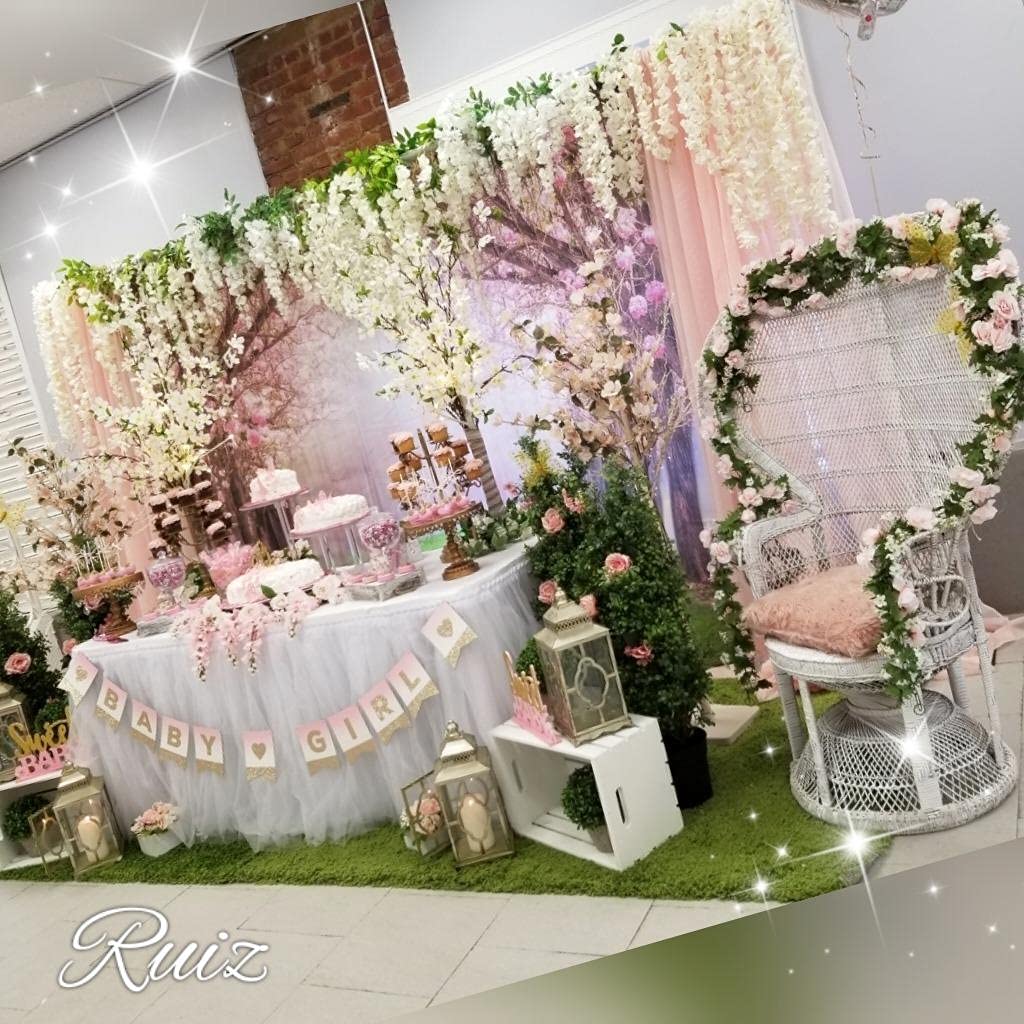 Leowefowa 10x8ft Cherry Blossom Photography Backdrop - Enchanted Garden Vinyl Background for Wedding, Studio, Bridal & Portrait Shoots | Perfect for Ceremonies, Romantic Scenes & Outdoor-Themed Events
