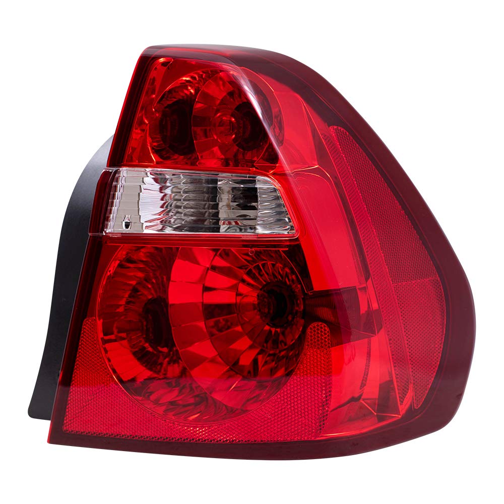 Brock Replacement Tail Lights Set for 2004-2007 Chevy Malibu & 2008 Malibu Classic - Driver & Passenger Side (Part #15868494, 15868493) - Perfect for Night Driving & Enhanced Vehicle Safety