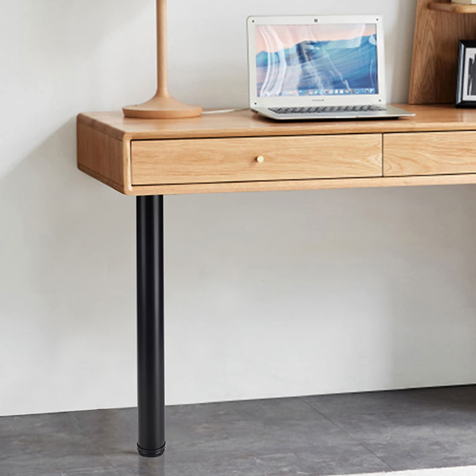 Jolan Adjustable Table Legs 27.6 Inch - Heavy Duty Metal Furniture Legs for Dining Tables, Work Desks, Bar Counters - Black/White Replacement Feet - Easy Installation (Set of 4) - Perfect for Home Office, Restaurant, and DIY Furniture Projects