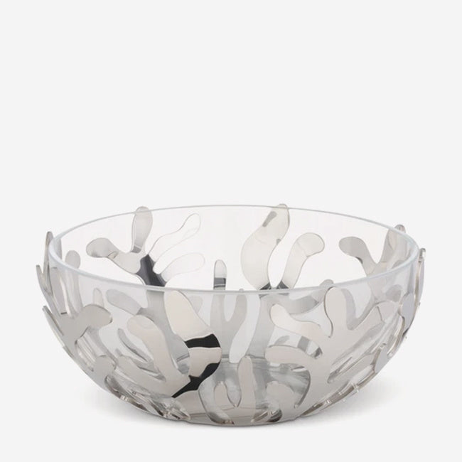 Alessi Mediterraneo Bowl Set - 3-Piece Stainless Steel Serving Bowls for Salad, Pasta, Soup - Elegant Kitchen & Dining Tableware for Home & Restaurant Use