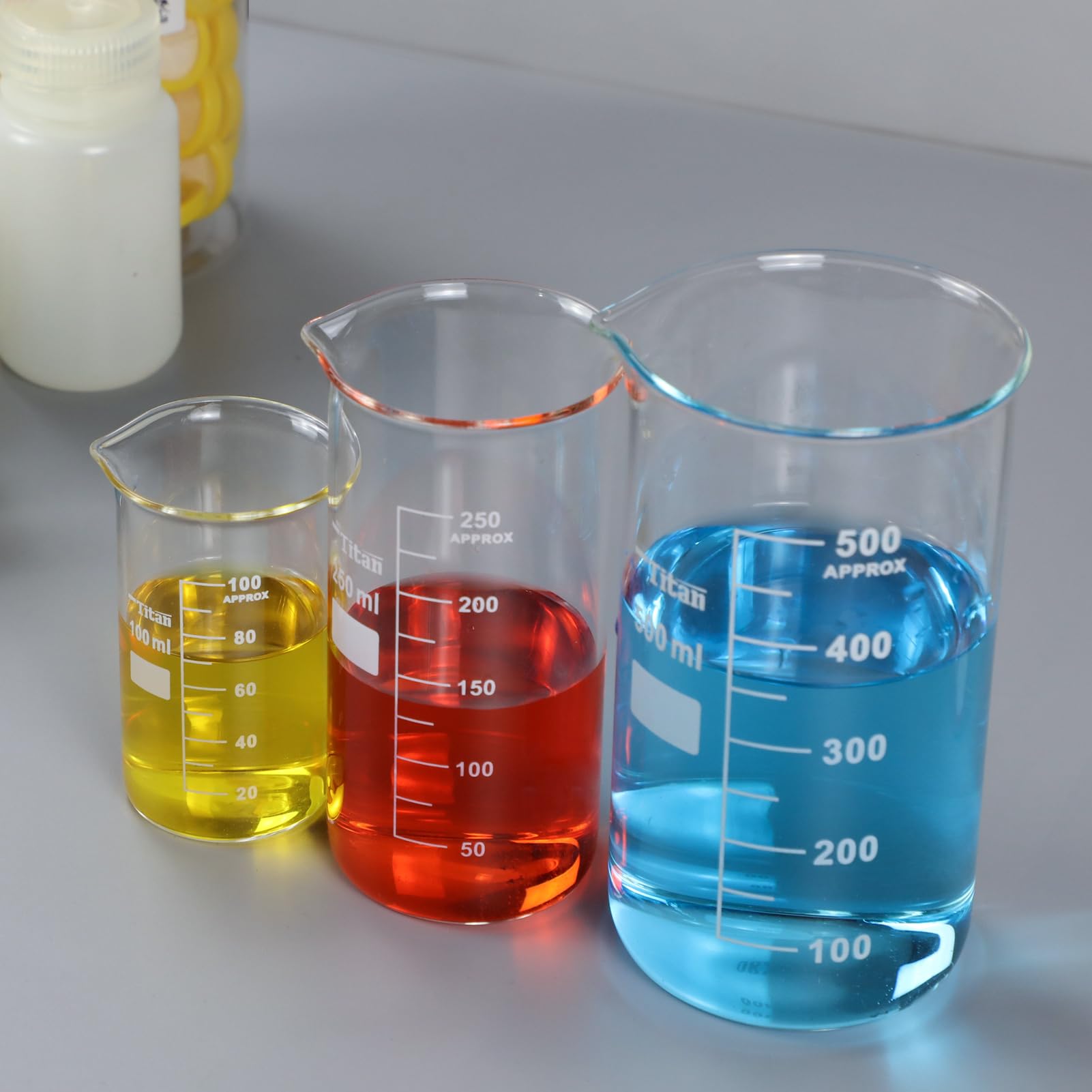Premium 600ml Borosilicate Glass Beaker Mug - Durable Lab-Grade Beaker for Coffee, Beer & Science Experiments (12-Pack) - Perfect for Home, Office & Laboratory Use