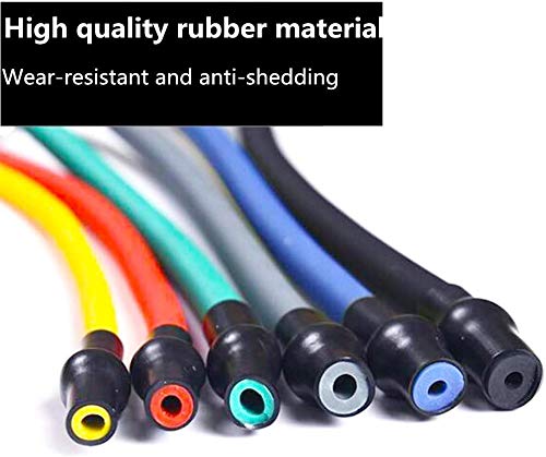 Premium Exercise Resistance Bands Set - Highly Elastic Workout Bands with Handles for Strength Training, Home Fitness, Yoga & Stretching | Ideal for Home Gym, Physical Therapy & Full Body Workouts