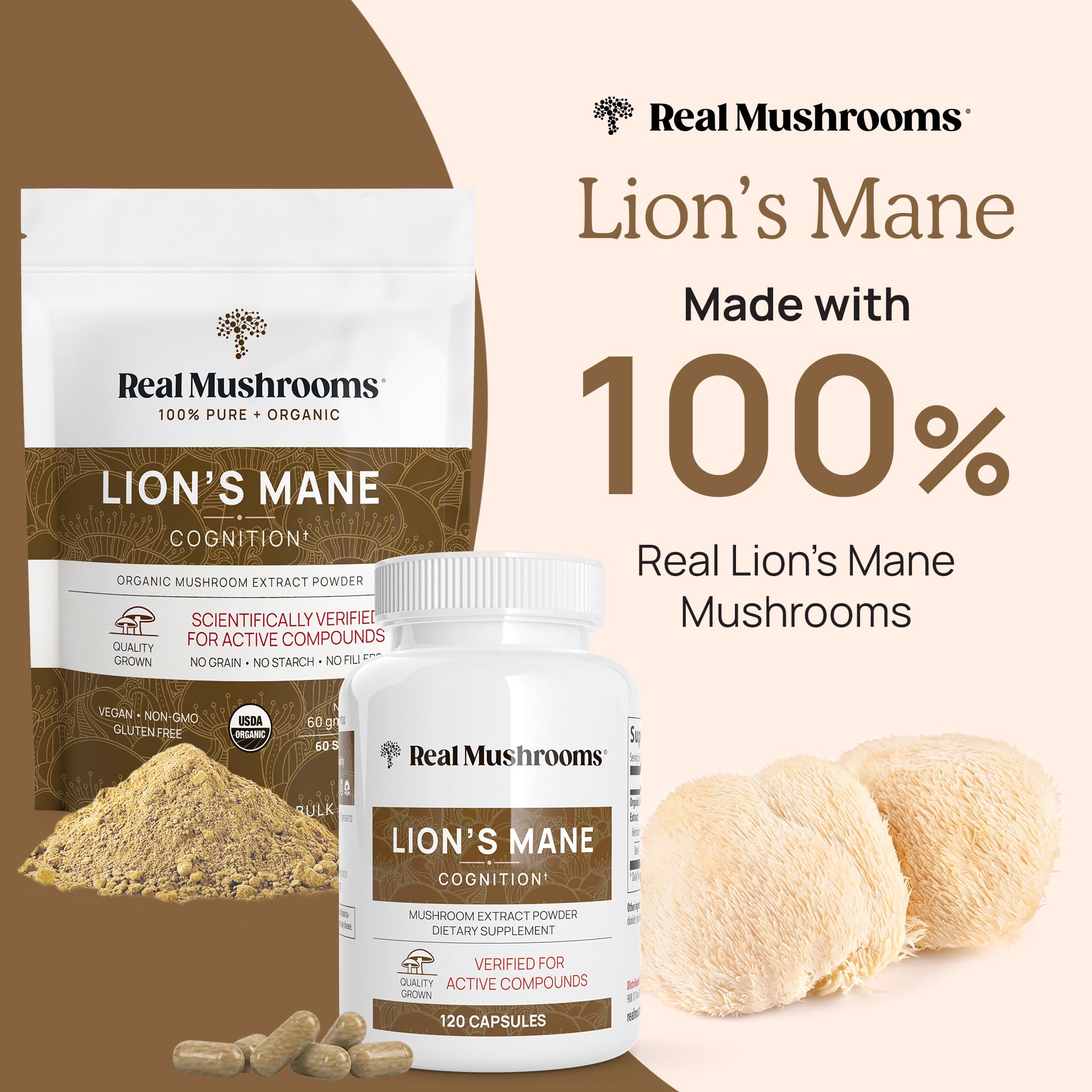 Premium Lions Mane (120ct), Reishi (90ct), and 5 Defenders (90ct) Mushroom Supplement Bundle - Vegan, Non-GMO Capsules for Brain Health, Immune Support, Stress Relief & Longevity - Ideal for Daily Wellness, Focus Enhancement & Natural Immune Boosting