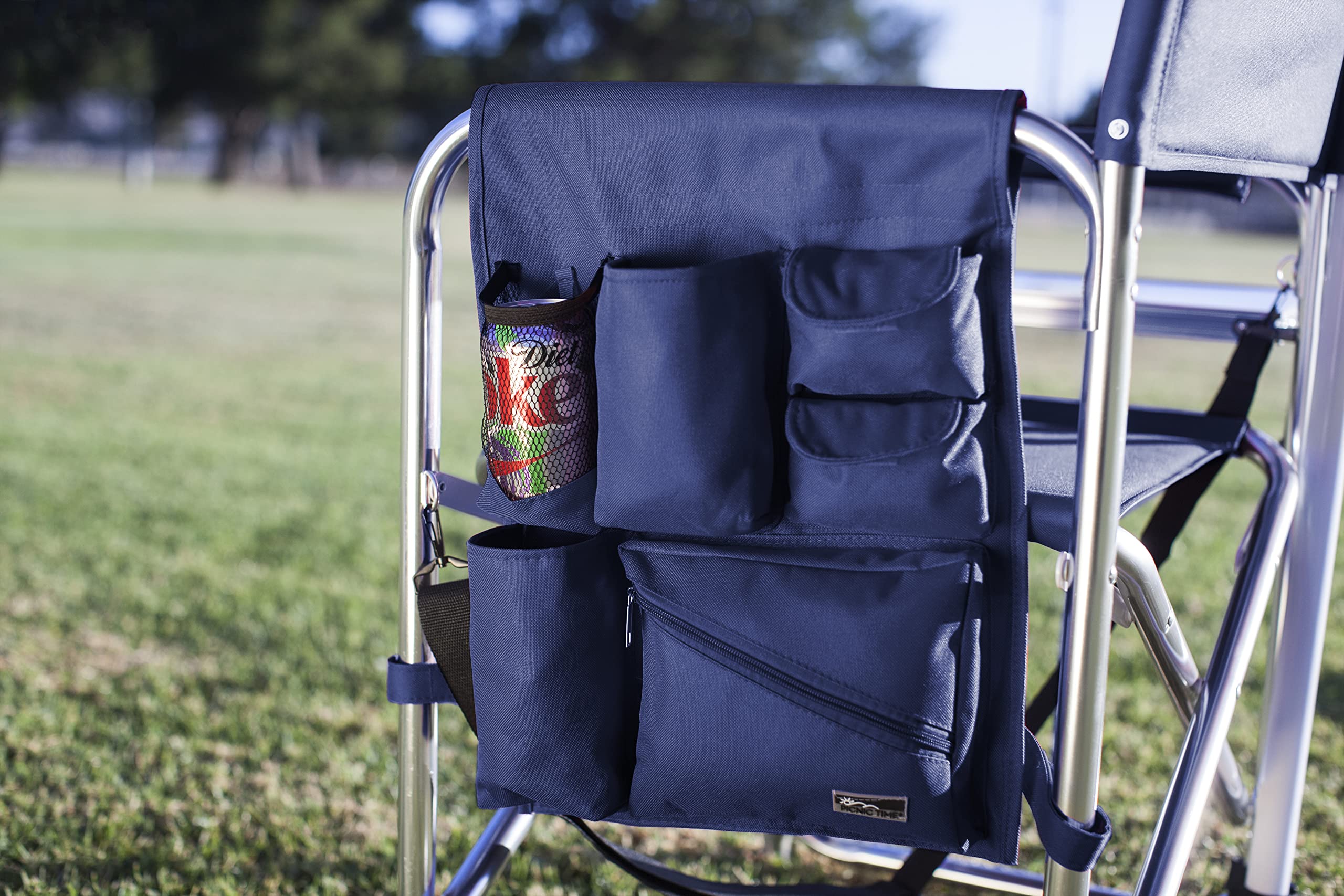 PICNIC TIME NHL Toronto Maple Leafs Folding Sports Chair with Side Table - Portable Camping Chair for Adults - Perfect for Beach, Tailgating, and Outdoor Events