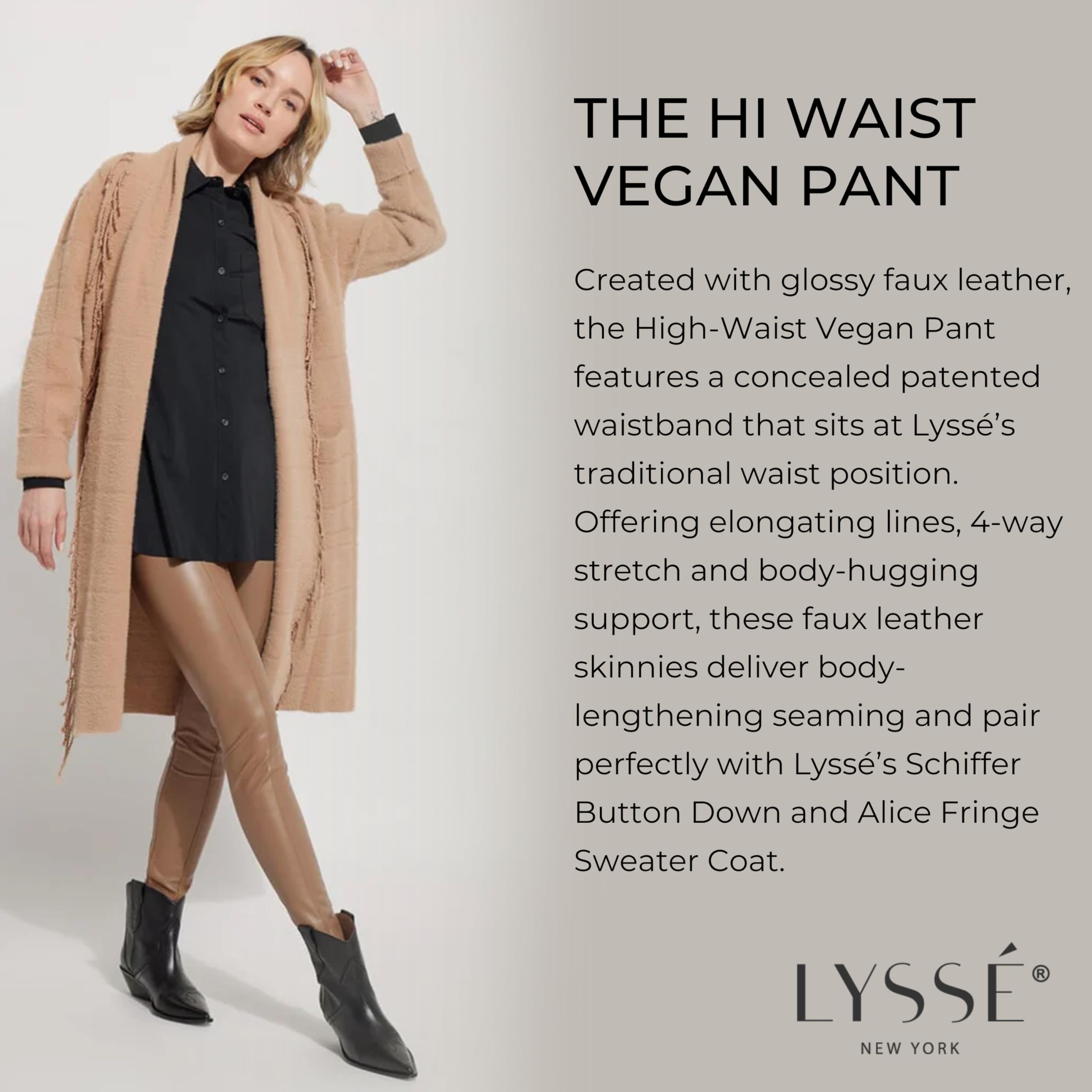 Lyssé Women's Plus Size High Waist Vegan Leggings - Stretchy Comfort for Yoga, Workouts & Everyday Wear