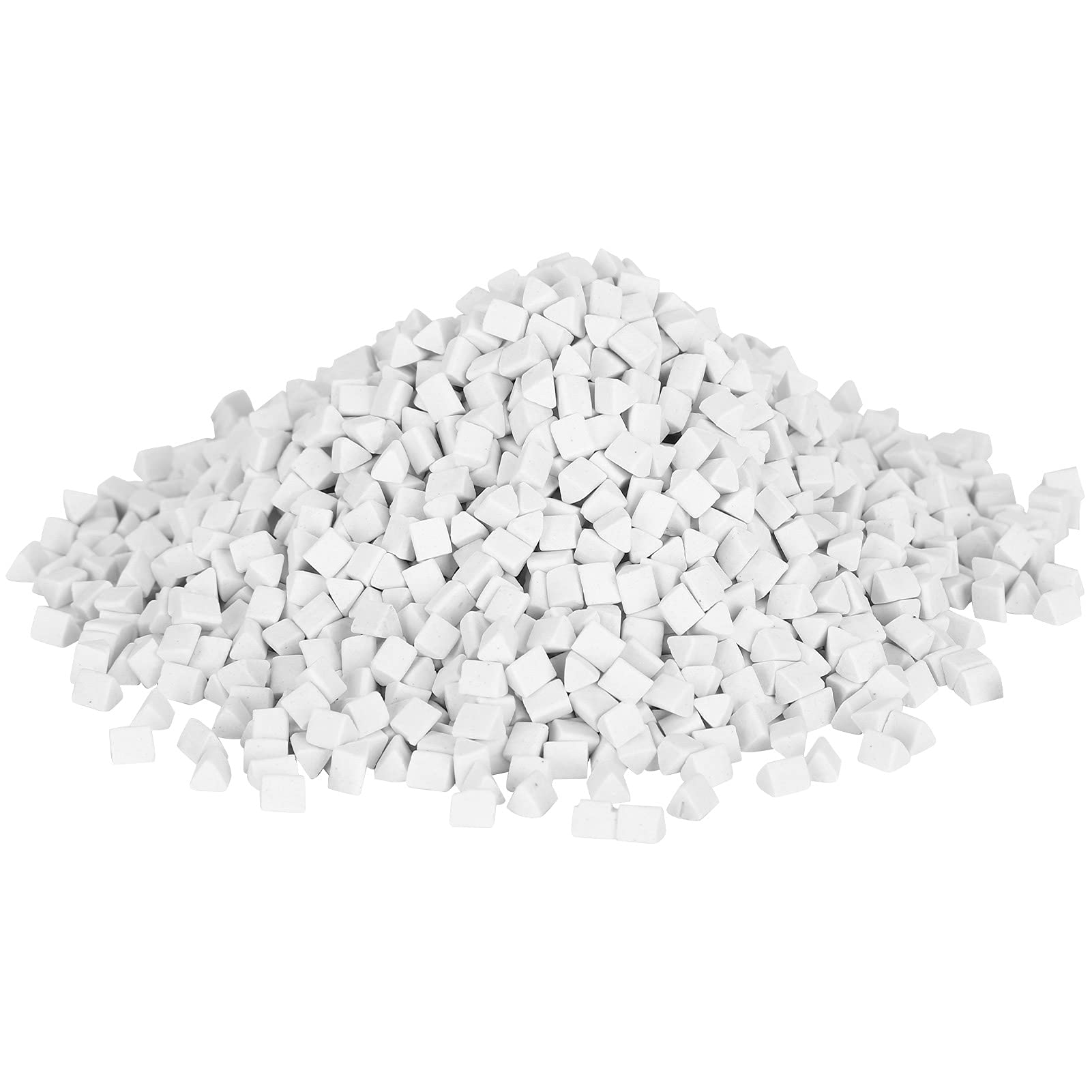 Premium Rock Tumbler Ceramic Pellets - 4mm Triangle Ceramic Media for Polishing Stones (500g) | Ideal for Jewelry Making, Lapidary & Rock Tumbling Hobbyists