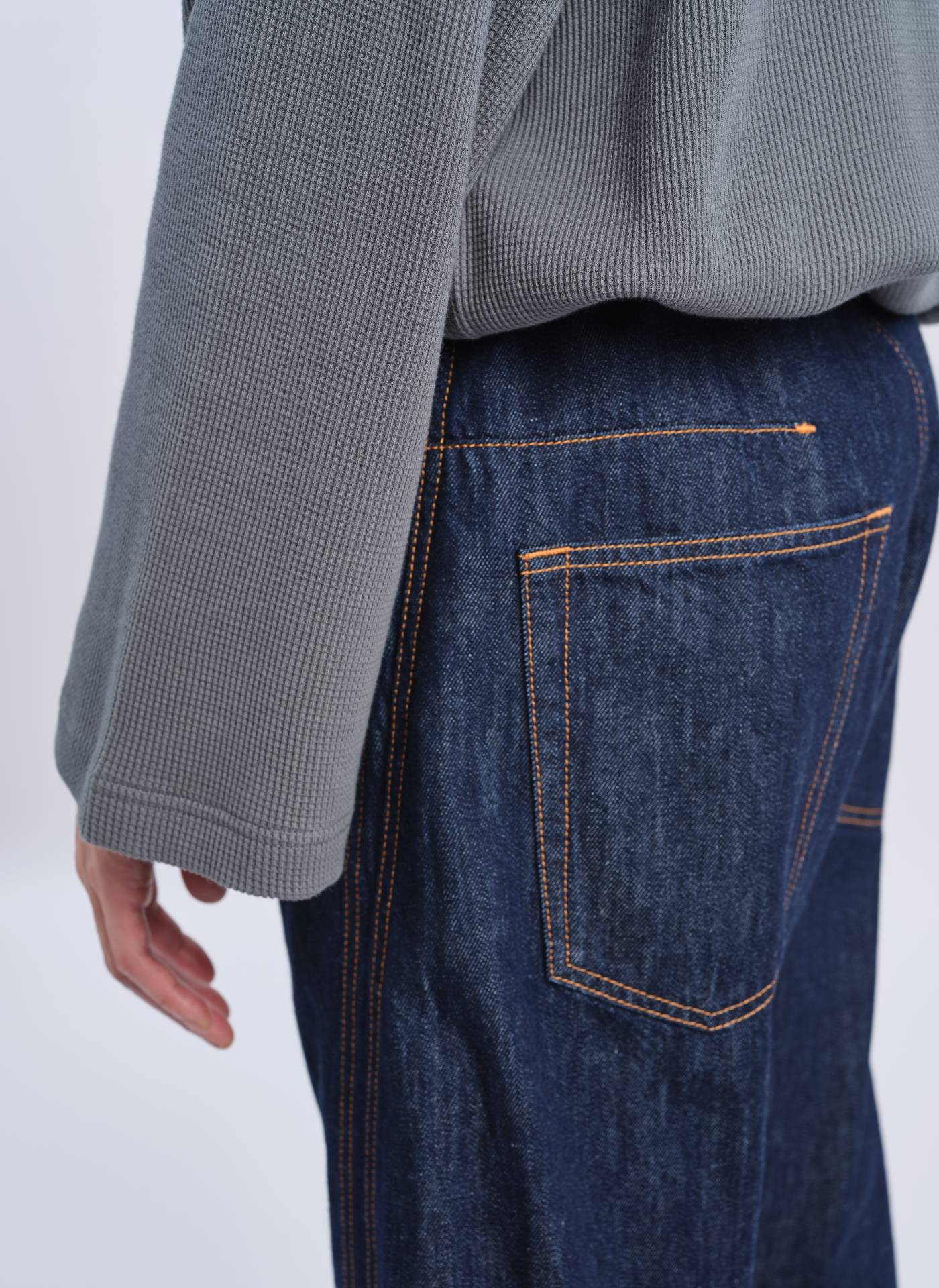 Premium Indigo Cotton Linen Blend Denim Jeans for Women & Men - Comfortable Slim Fit Stretch Pants for Casual Wear, Work & Everyday Fashion