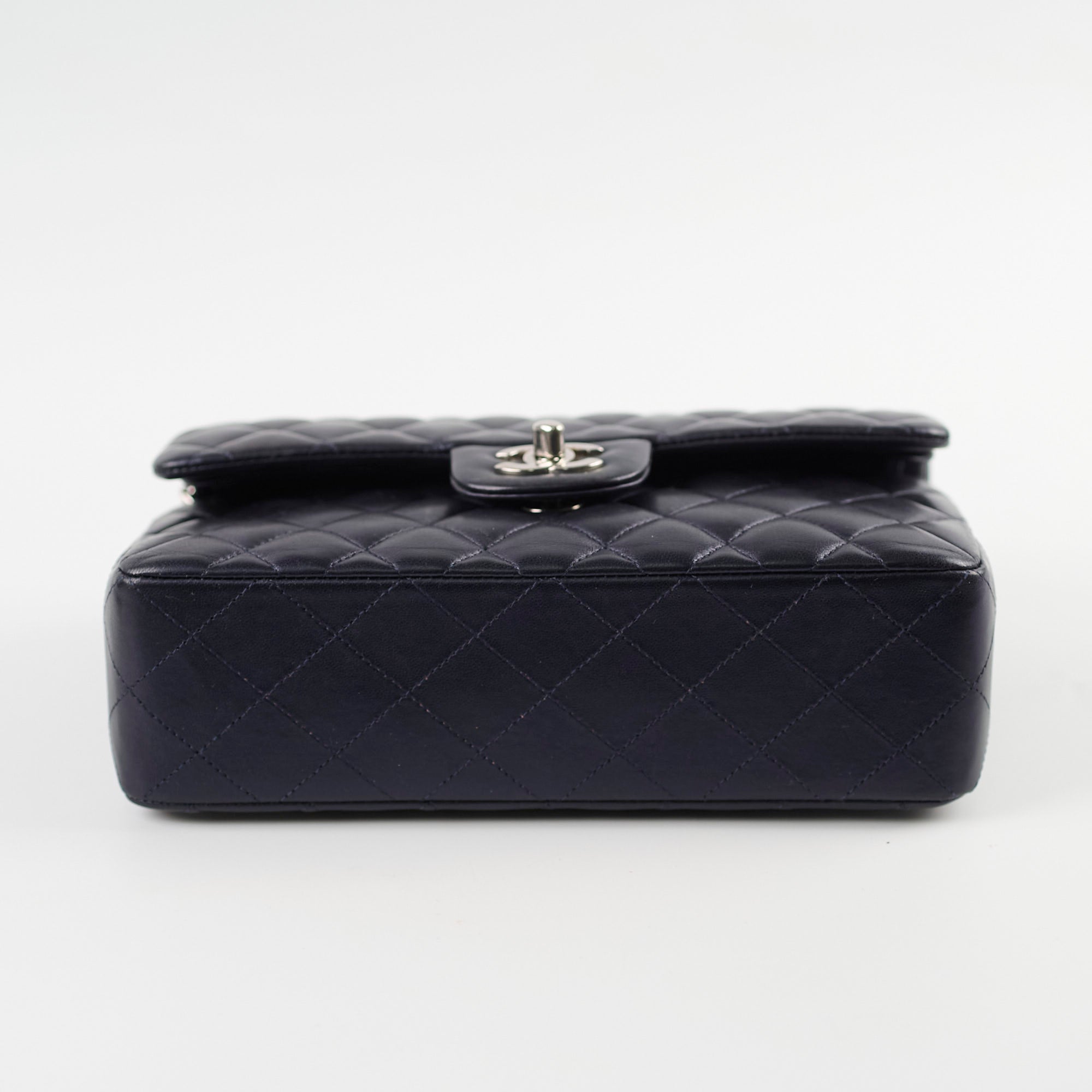Chanel Small Lambskin Classic Flap Bag in Metallic Navy - 24 Series | Luxury Designer Handbag for Women, Perfect for Evening Events & Special Occasions