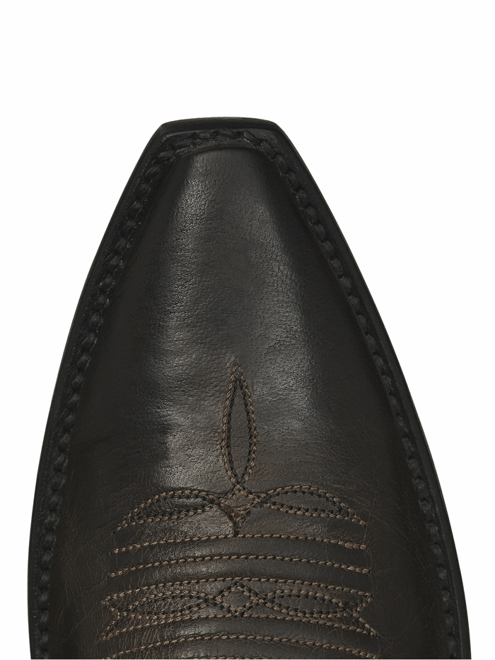 Lucchese N4554.54 Women's Savannah Western Boots - Dark Brown Leather Cowboy Boots for Riding, Country Fashion & Western Style Outfits