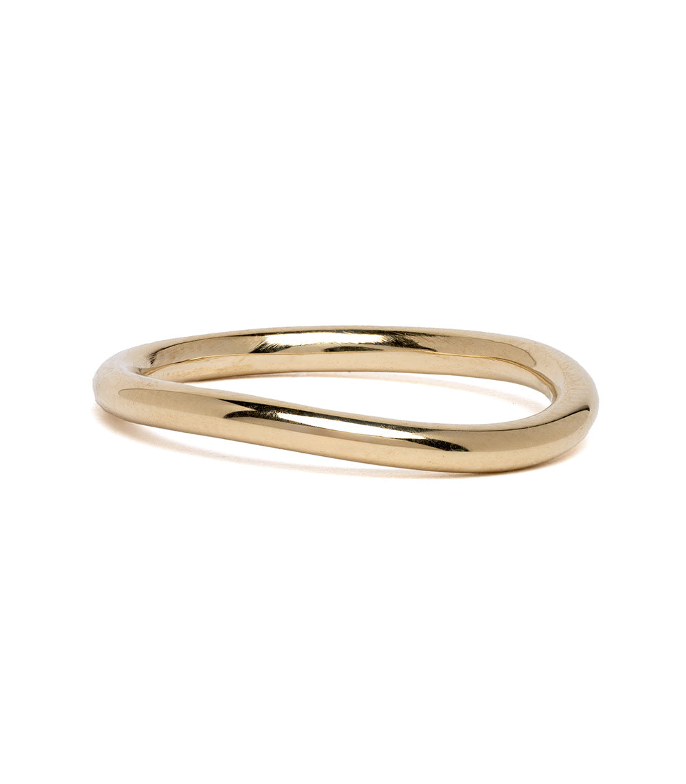 Mini Melt Gold Wedding Band - Boho Engagement Ring for Women - Perfect for Boho Chic, Vintage & Alternative Wedding Styles