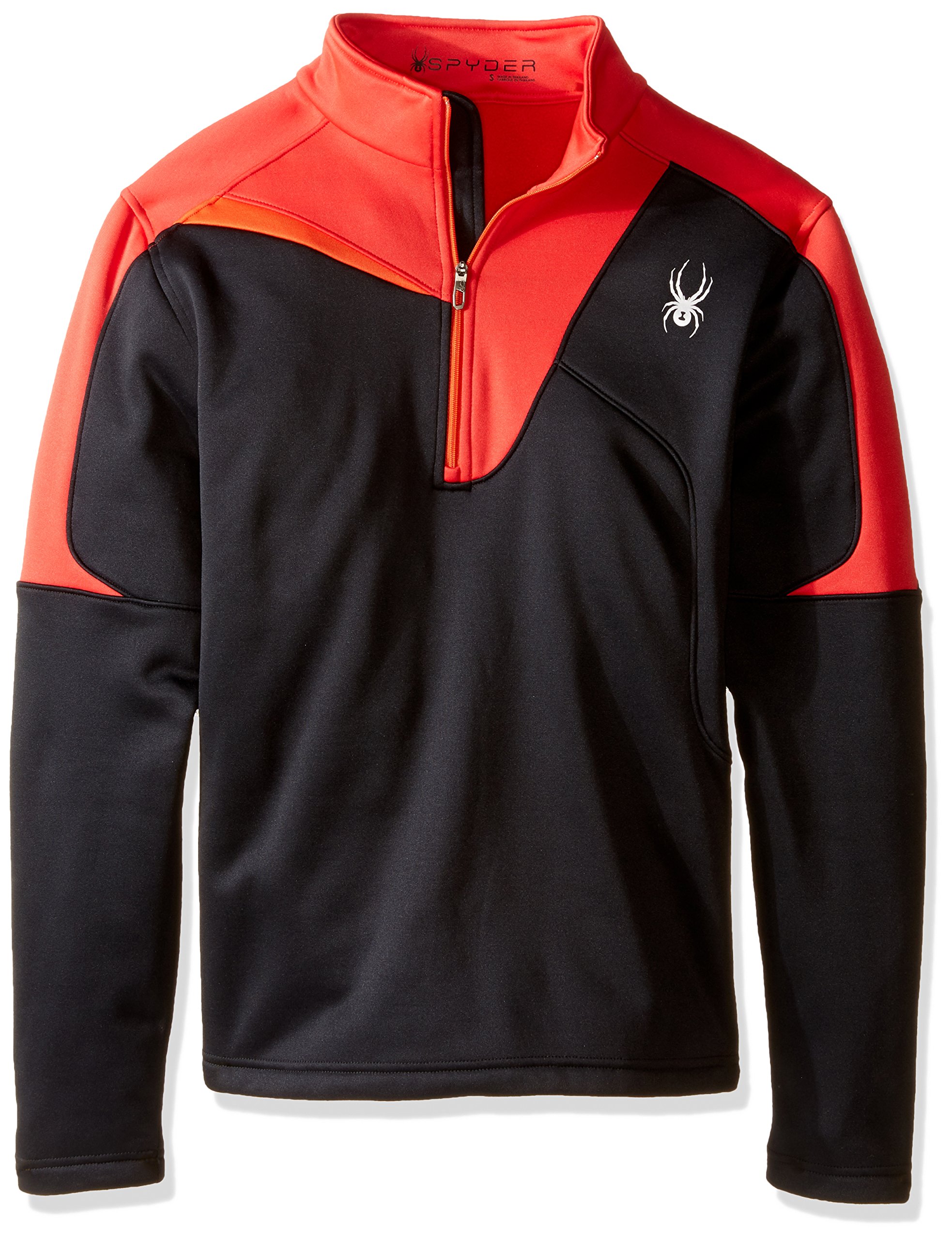 Spyder Men's Charger Therma Stretch T-Neck Tee - Thermal Base Layer for Cold Weather, Skiing & Outdoor Activities