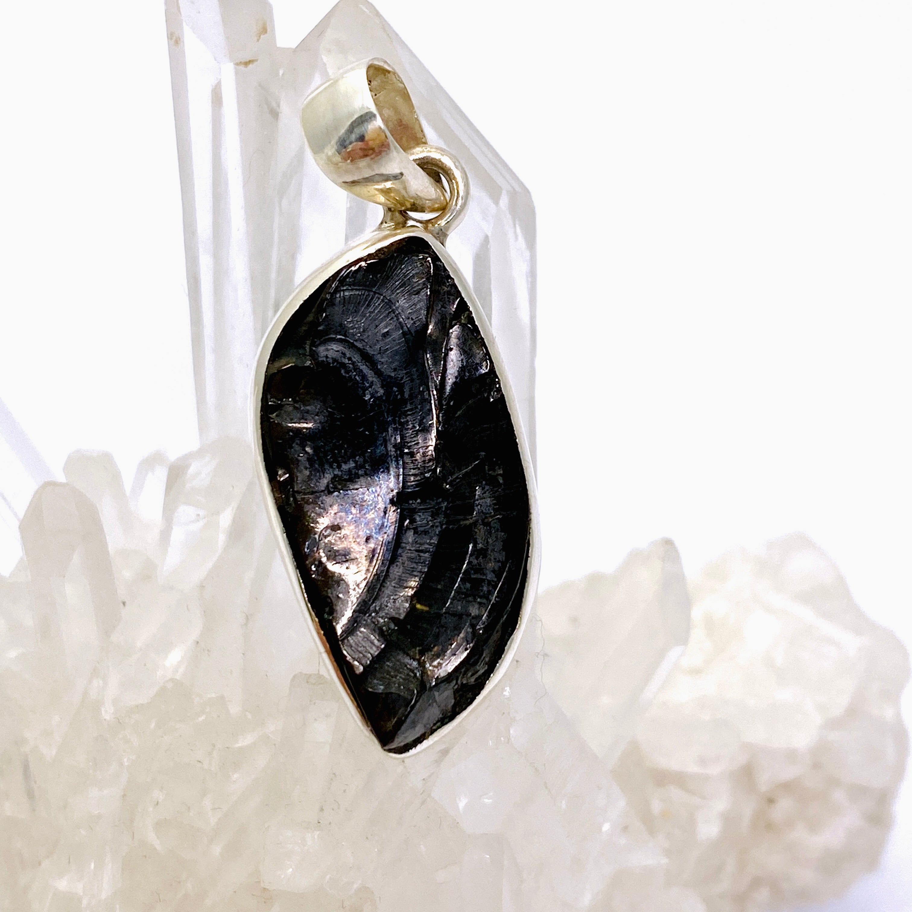 Natural Shungite Freeform Raw Pendant Necklace - EMF Protection & Healing Stone Jewelry - Perfect for Meditation, Energy Cleansing & Spiritual Wellness