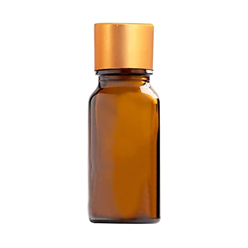 15ml Amber With Gold Cap