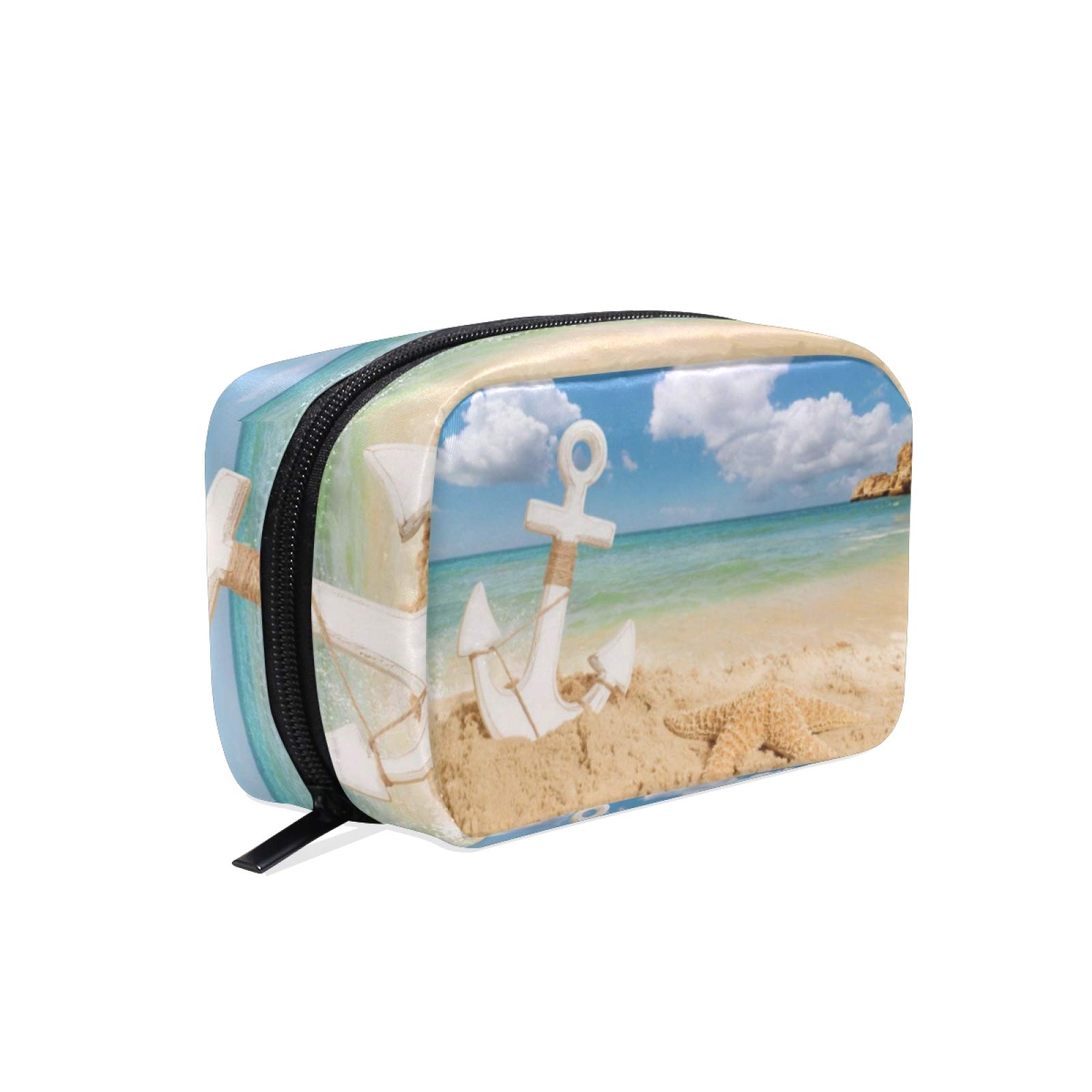 Women's Starfish Makeup Bag - Travel Cosmetic Pouch for Brushes & Essentials