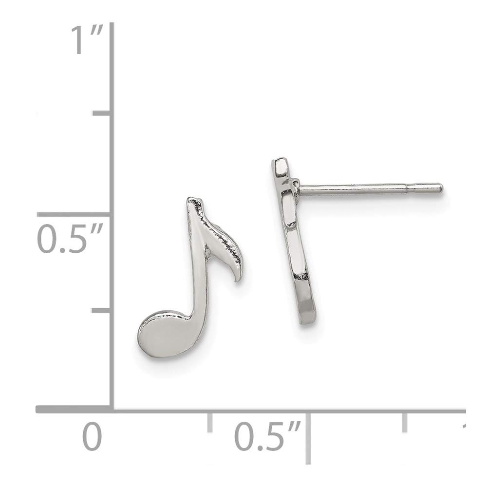 925 Sterling Silver Musical Note Mini Earrings – Elegant Tiny Music Note Stud Earrings for Women, Perfect Gift for Musicians & Music Lovers – Ideal for Concerts, Dates & Everyday Wear