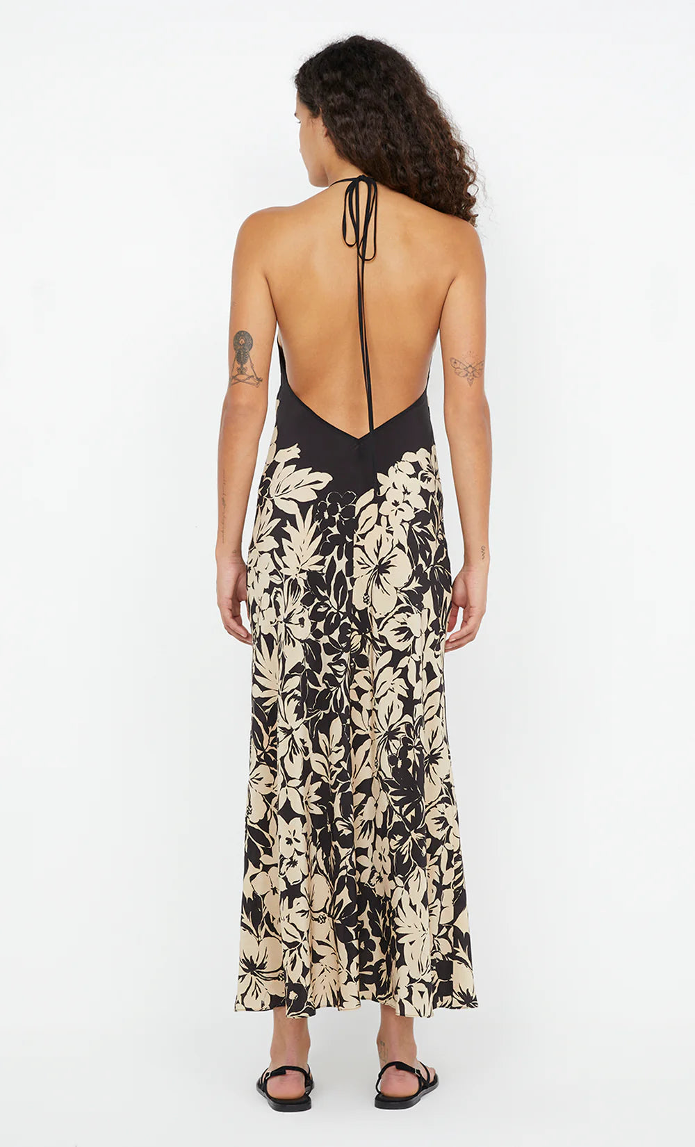 Astala Women's Midi Dress with Ilia Floral Print - Elegant Summer Flowy Dress for Casual Outings, Beach Vacations & Date Nights