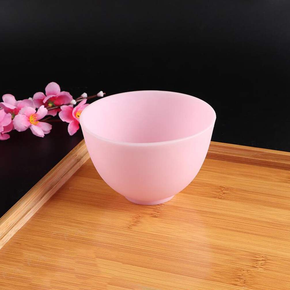 3Pcs Pink Silicone Facial Mixing Bowls for DIY Skincare, Makeup & Beauty Treatments – Perfect for Home Spa, Facial Masks & Cosmetic Mixing