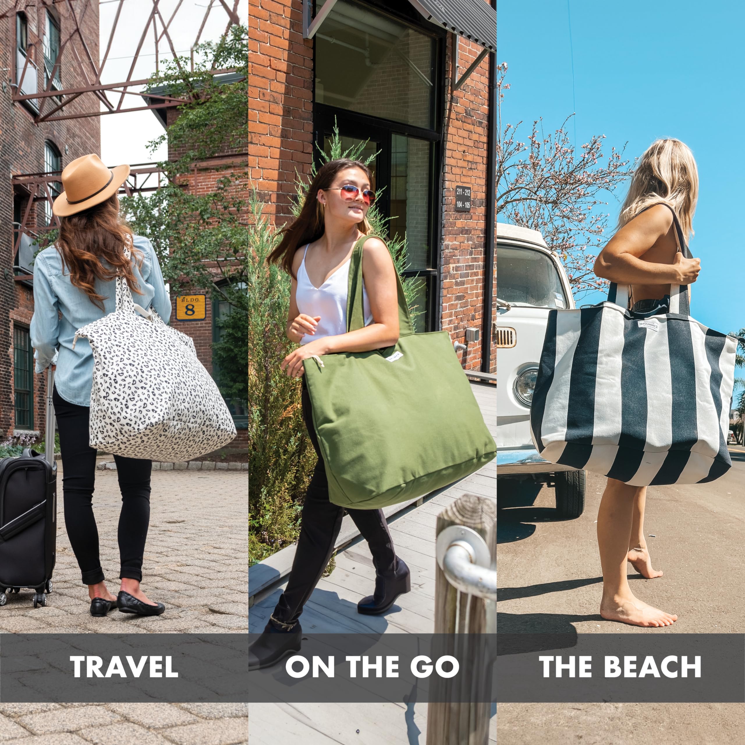 Fit & Fresh Extra Large Weekender Tote Bag for Women with Multiple Pockets - Perfect for Travel, Overnight Trips & Gym Use | Durable & Stylish Carryall for Work, Beach & Weekend Getaways