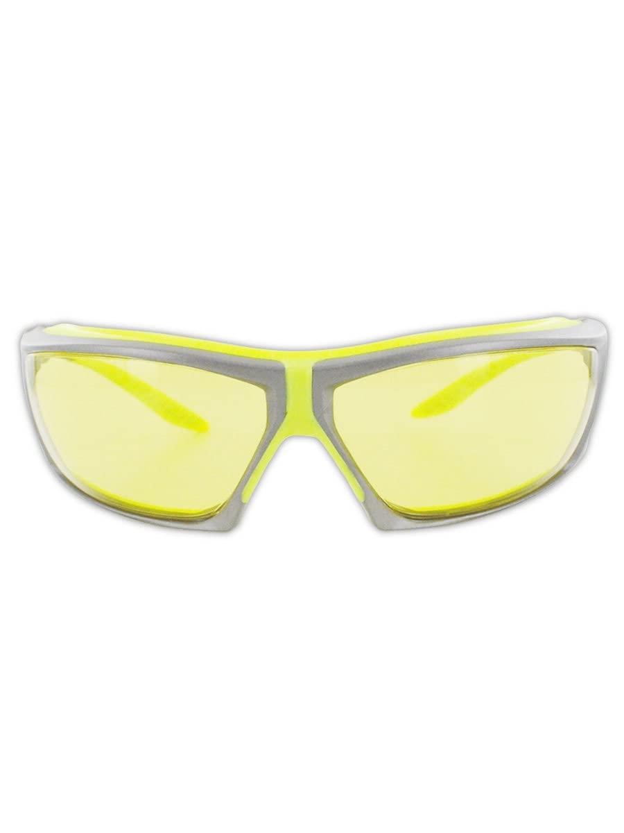 48 Pairs MAGID Hi-Vis Impact-Resistant Safety Glasses Y770 - ANSI Certified for Construction, Woodworking & Industrial Safety