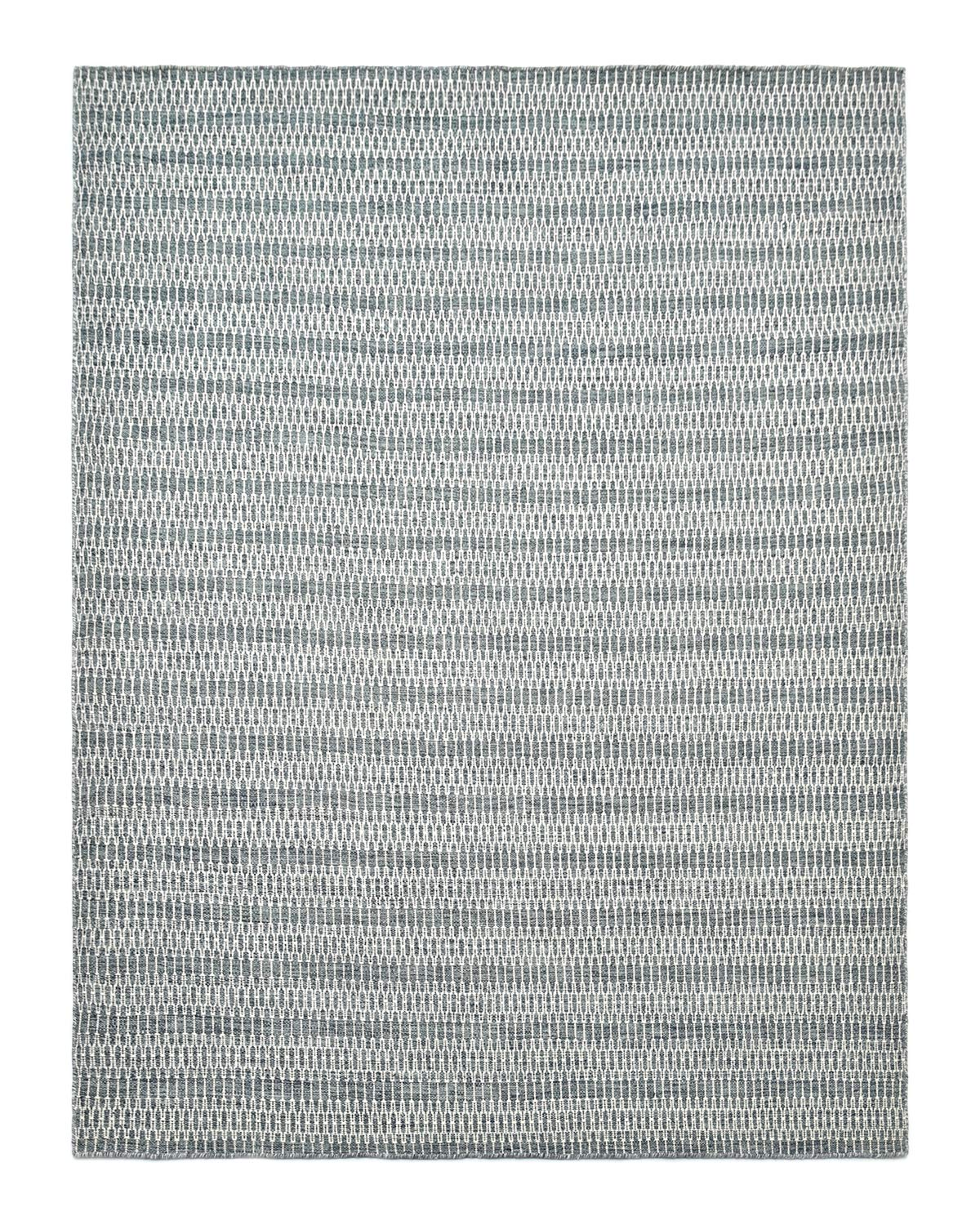Solo Rugs Deanna Contemporary Handmade Blue Area Rug 9'x12' - Soft Modern Floor Covering for Living Room, Bedroom & Office Decor