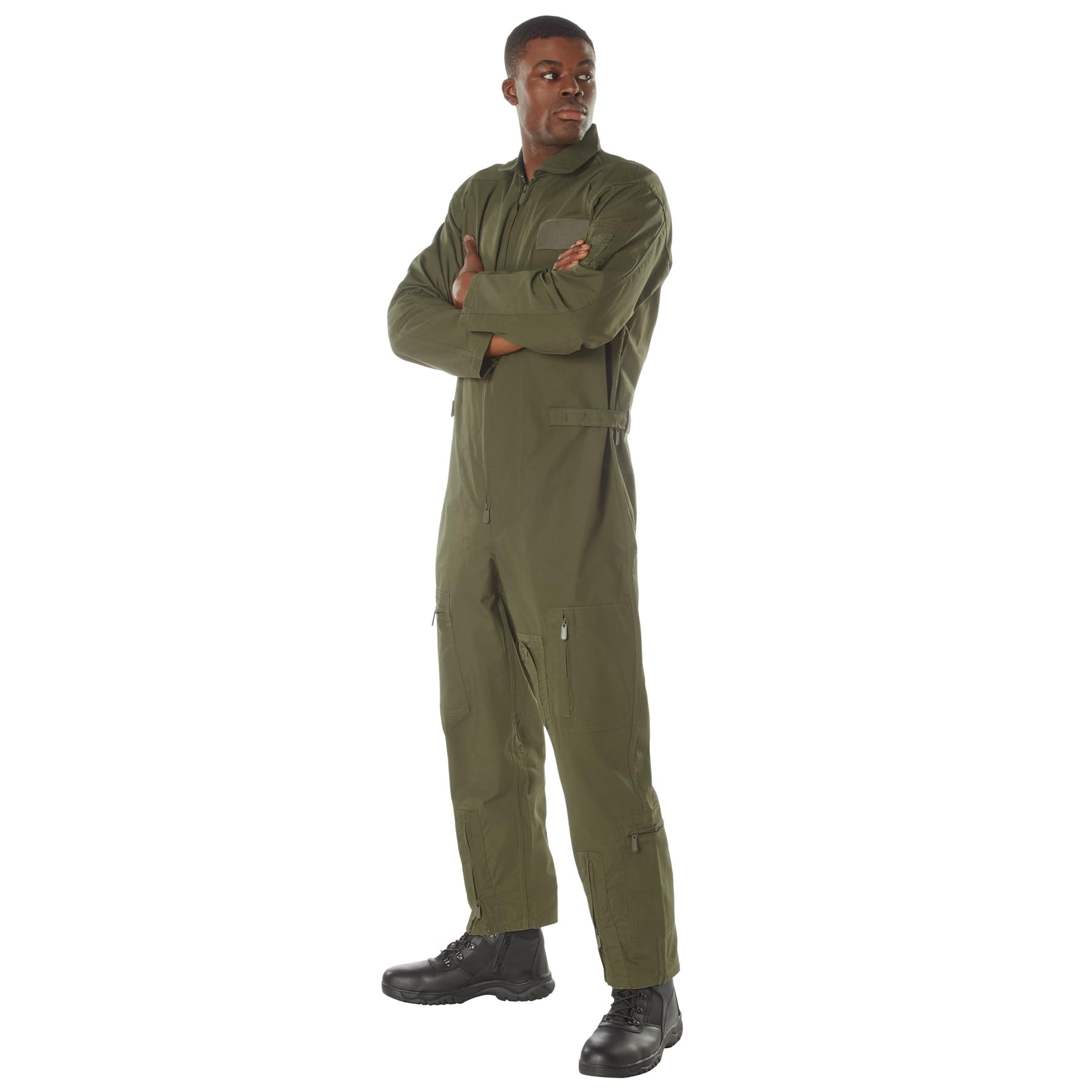 Rothco Men's Flight Suit - Military Pilot Coveralls - Aviation Jumpsuit for Cosplay & Halloween Costume - Perfect for Air Shows, Themed Parties & Role Playing