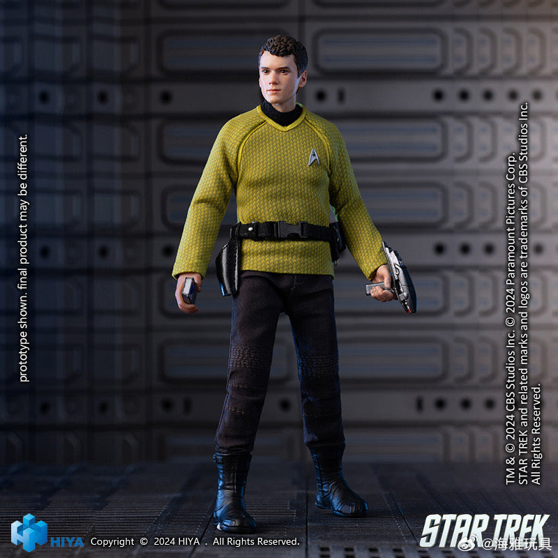 HIYA 16CM 1/12 Scale Star Trek 2009 Chekov Action Figure - Highly Detailed Collectible Toy for Display & Role Play | Perfect for Fans, Model Enthusiasts & Sci-Fi Decor
